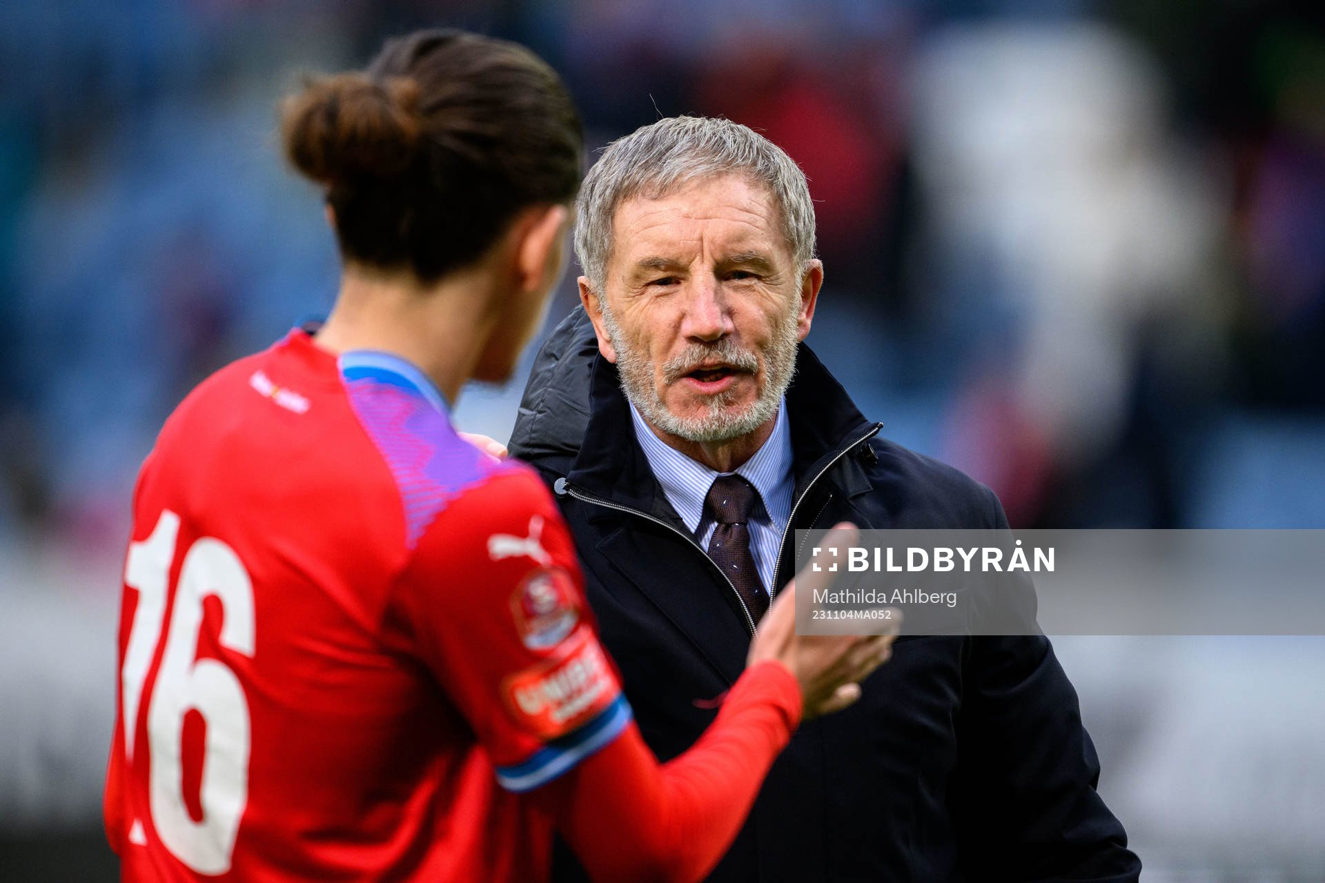 Helsingborgs tränare Stuart Baxter jublar
