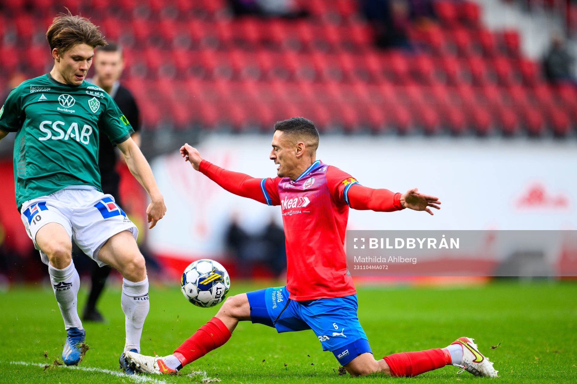 Brages Gustav Berggren och Helsingborgs Cole Alexander