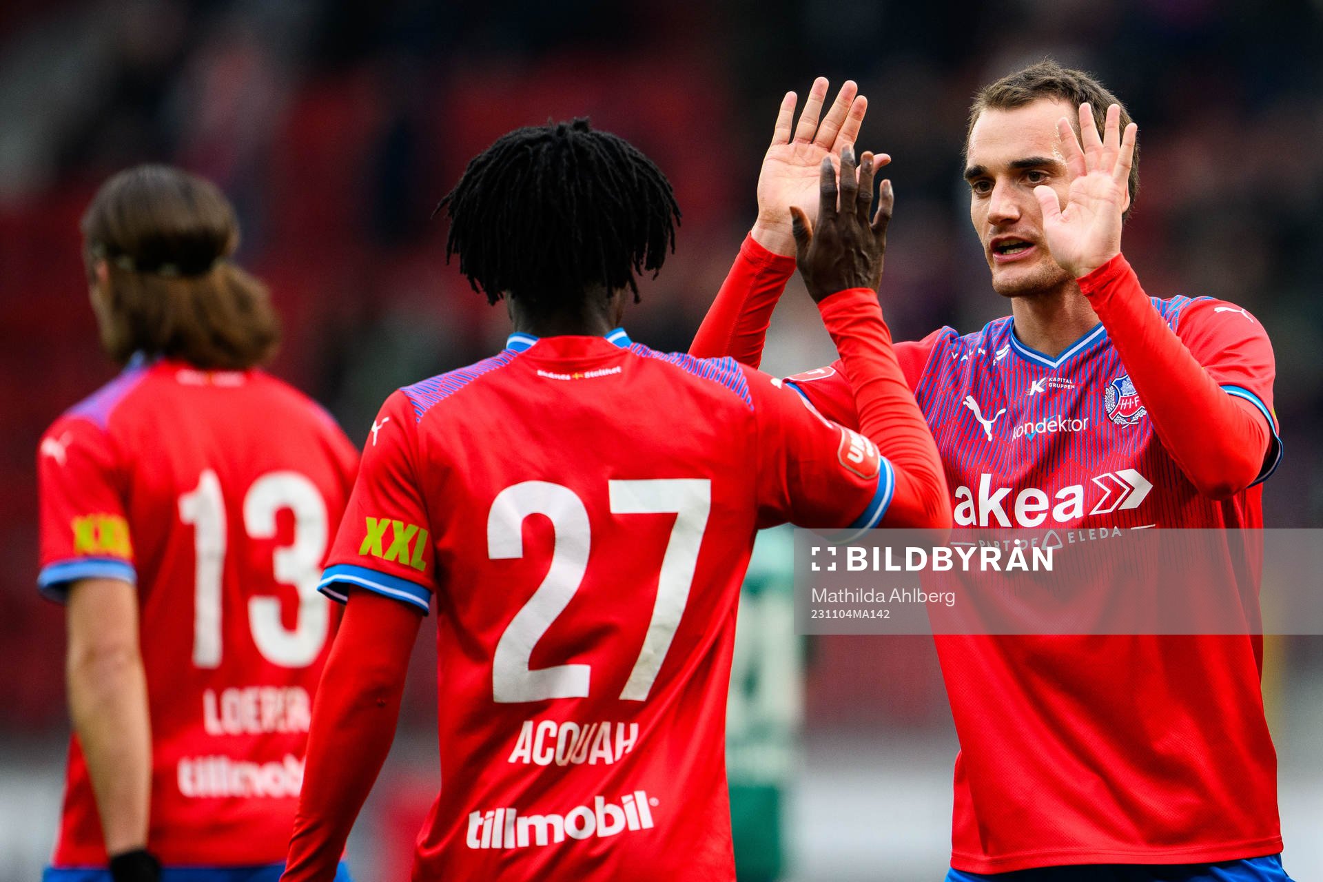 Helsingborgs Adam Hellborg jublar