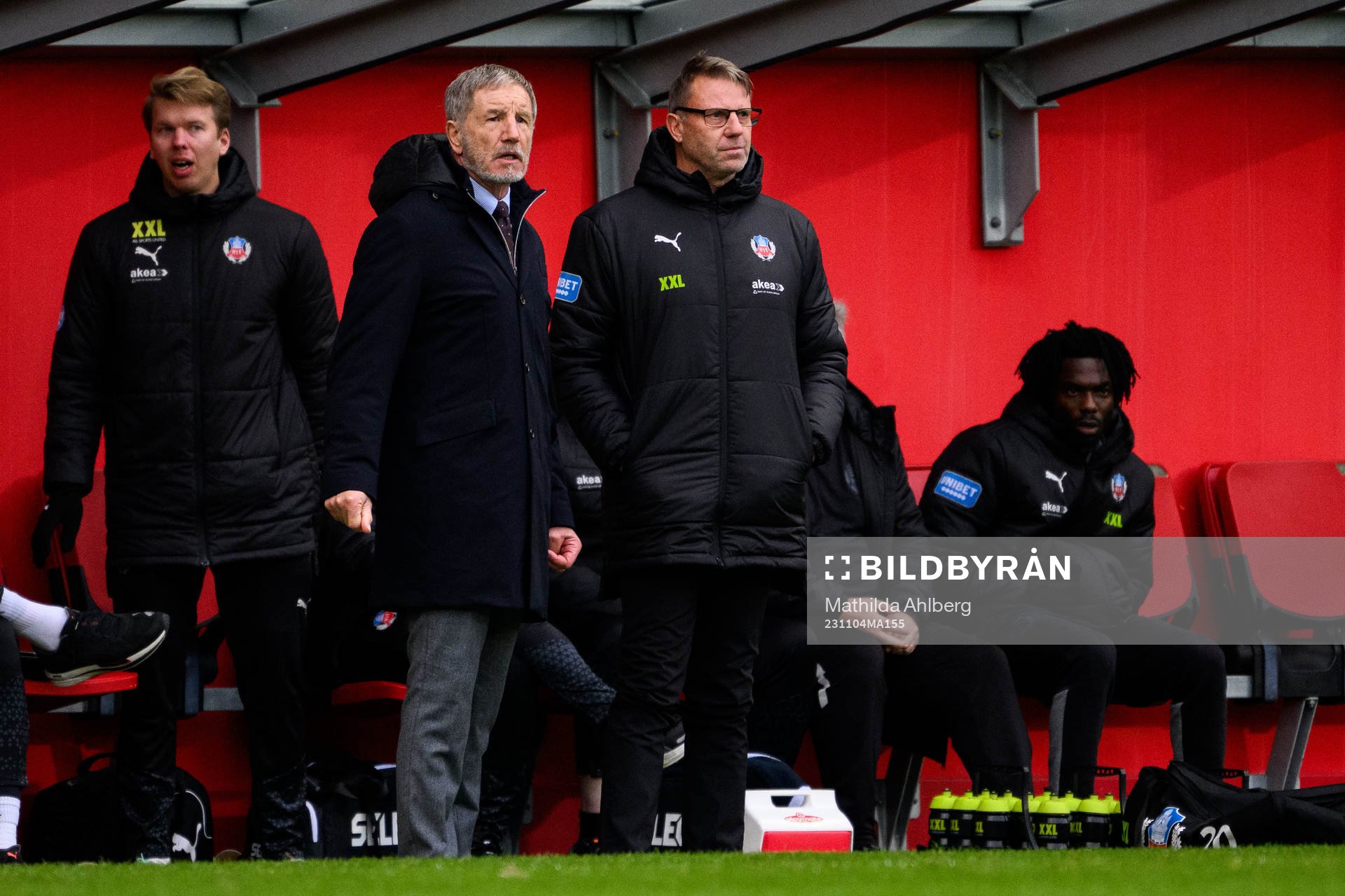 Helsingborgs tränare Stuart Baxter och assisterande
