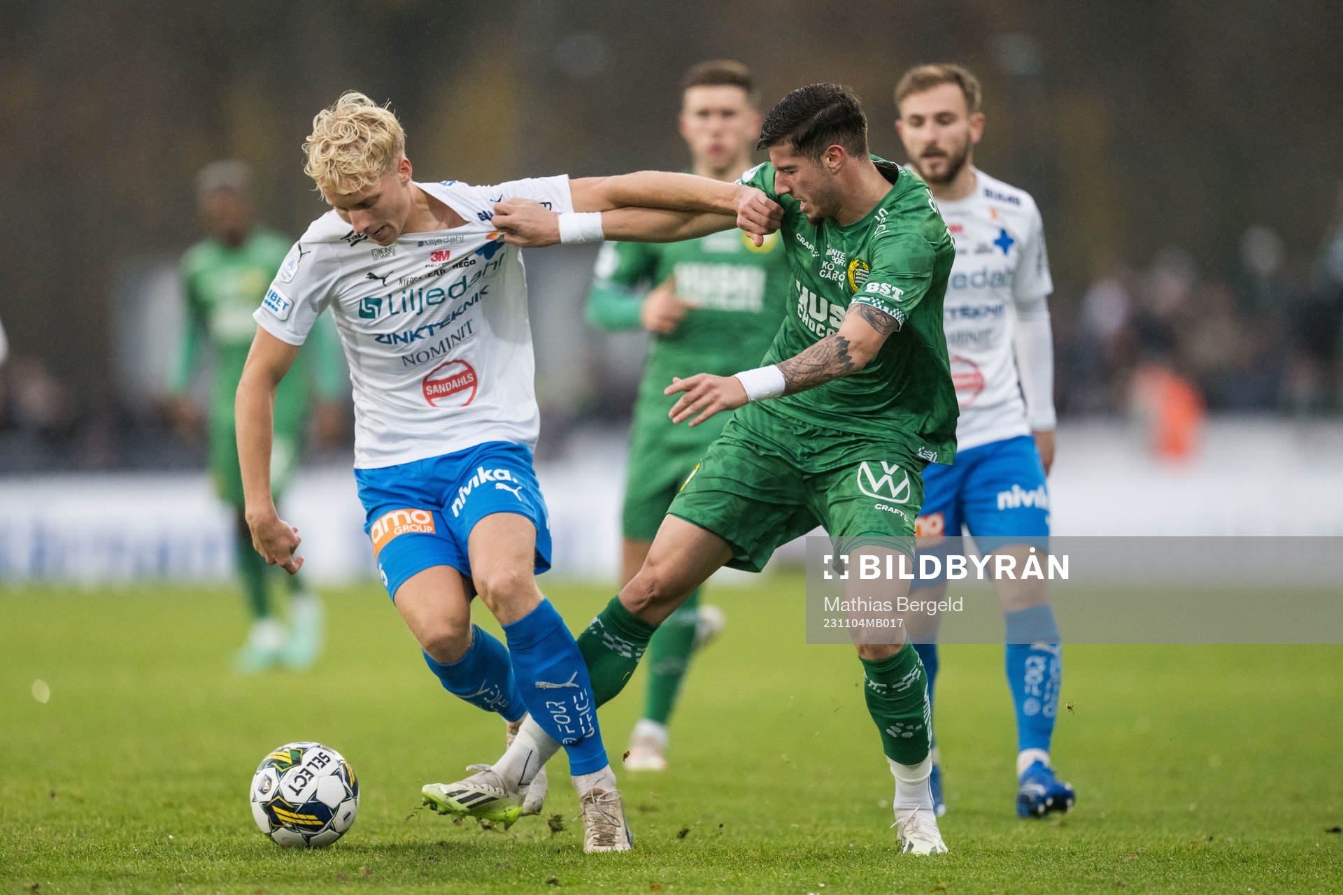Värnamos Victor Larsson och Hammarbys Viktor Djukanovic