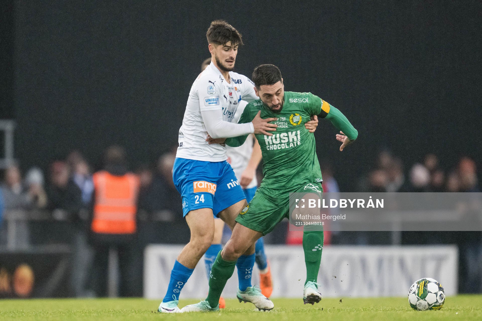 Värnamos Emin Grozdanic och Hammarbys Nahir Besara