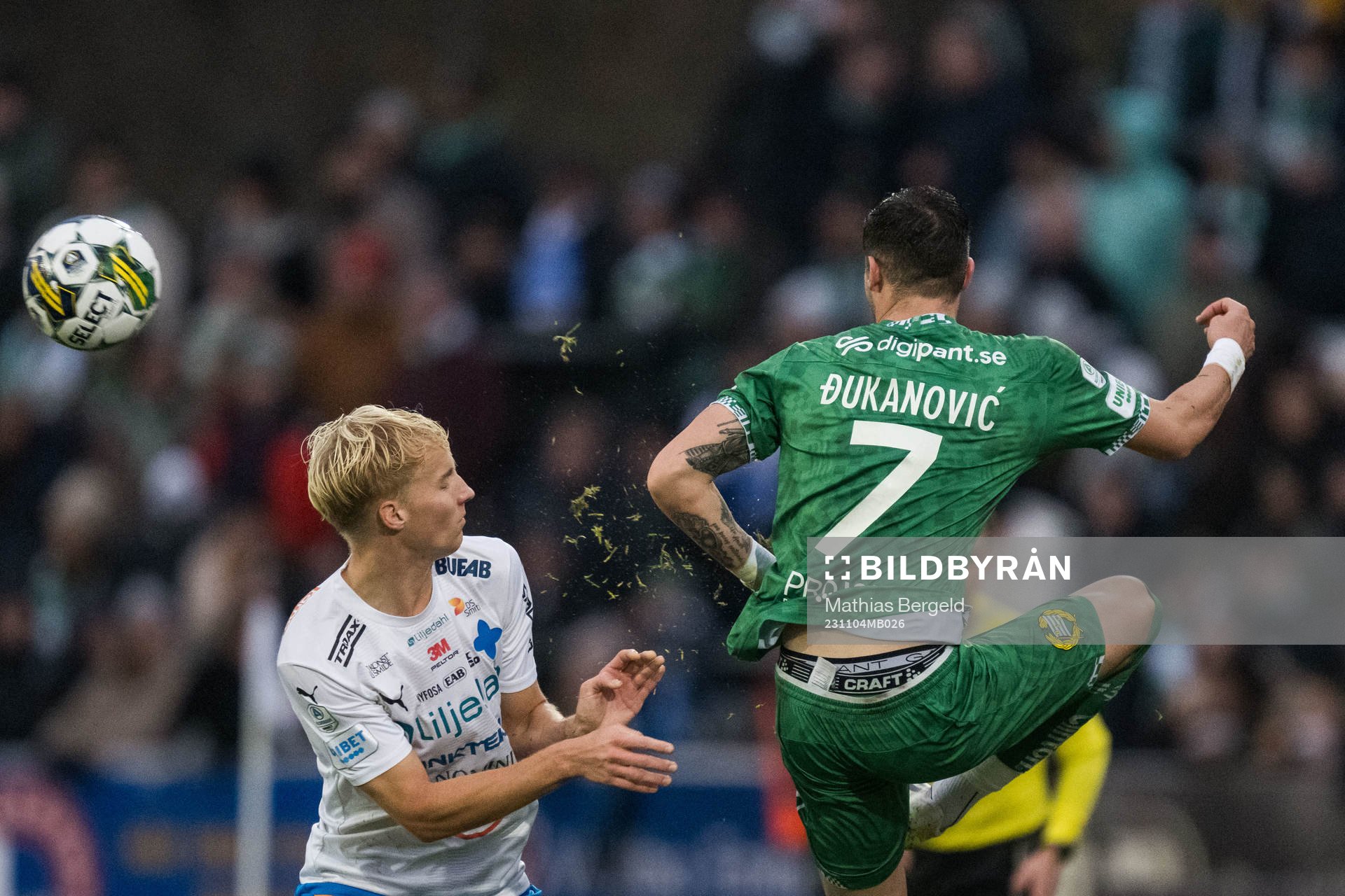 Värnamos Victor Larsson och Hammarbys Viktor Djukanovic