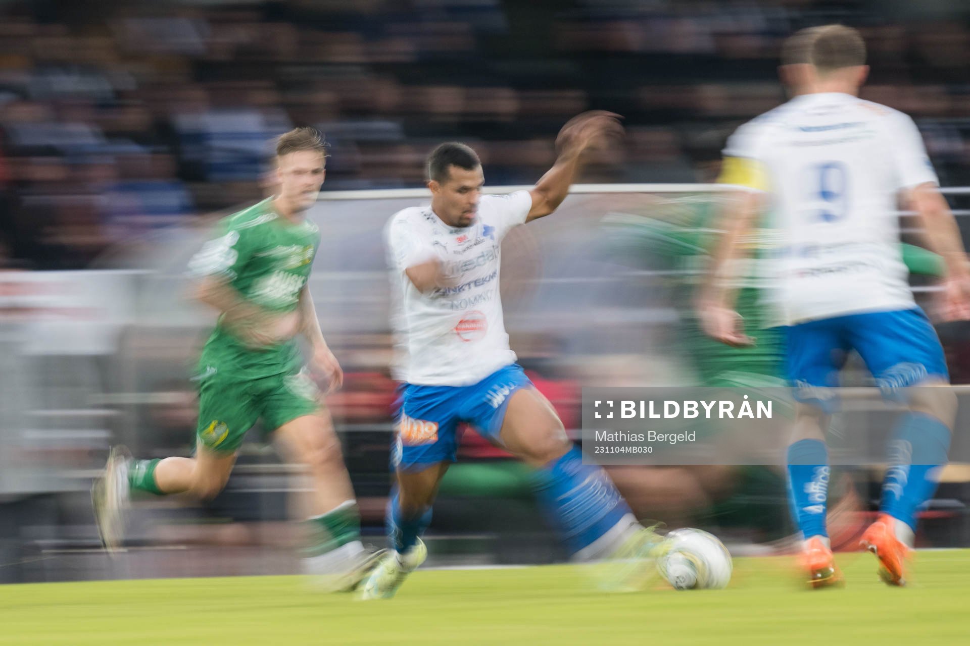 Under fotbollsmatchen i Allsvenskan mellan Värnamo och