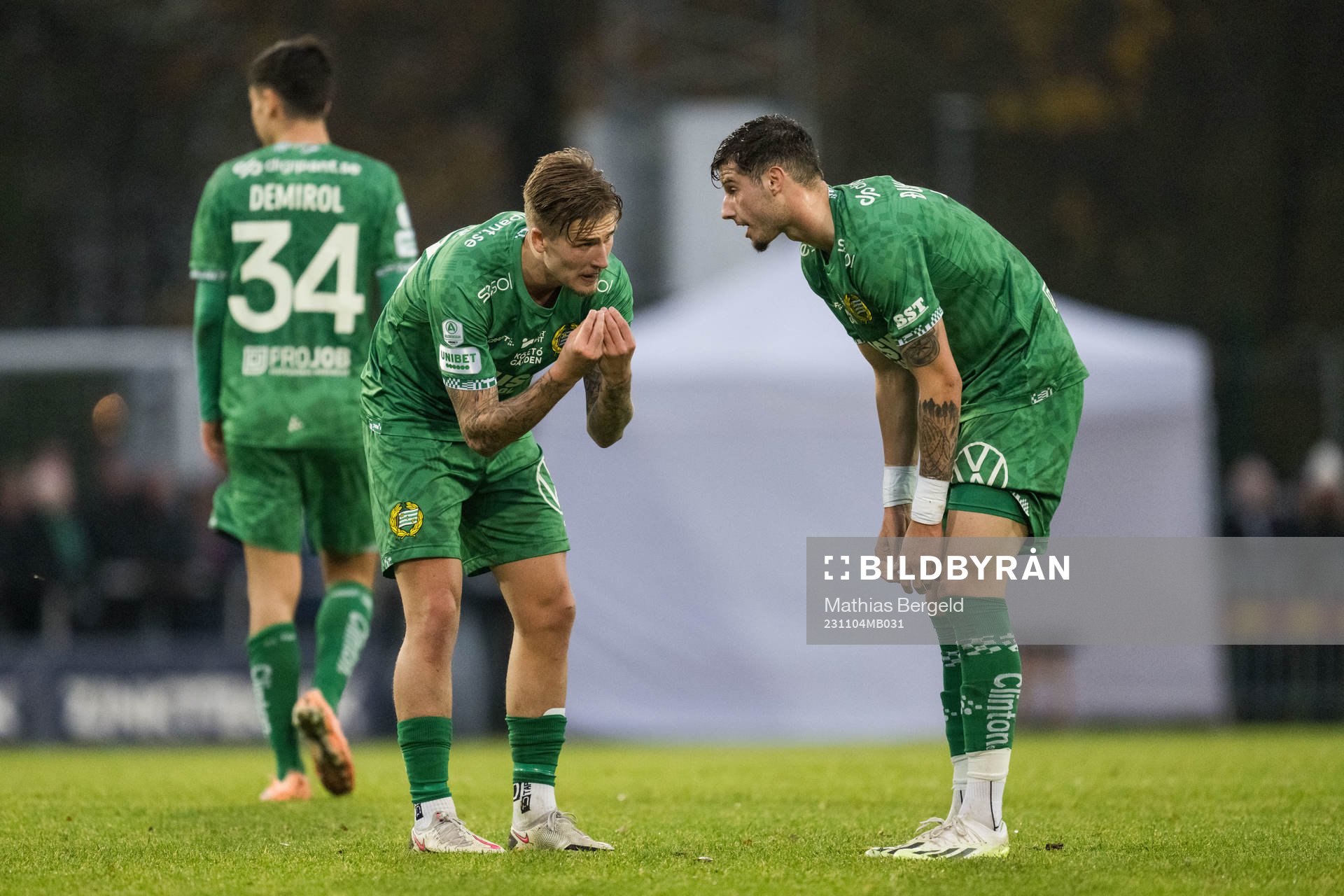 Hammarbys Fredrik Hammar och Viktor Djukanovic