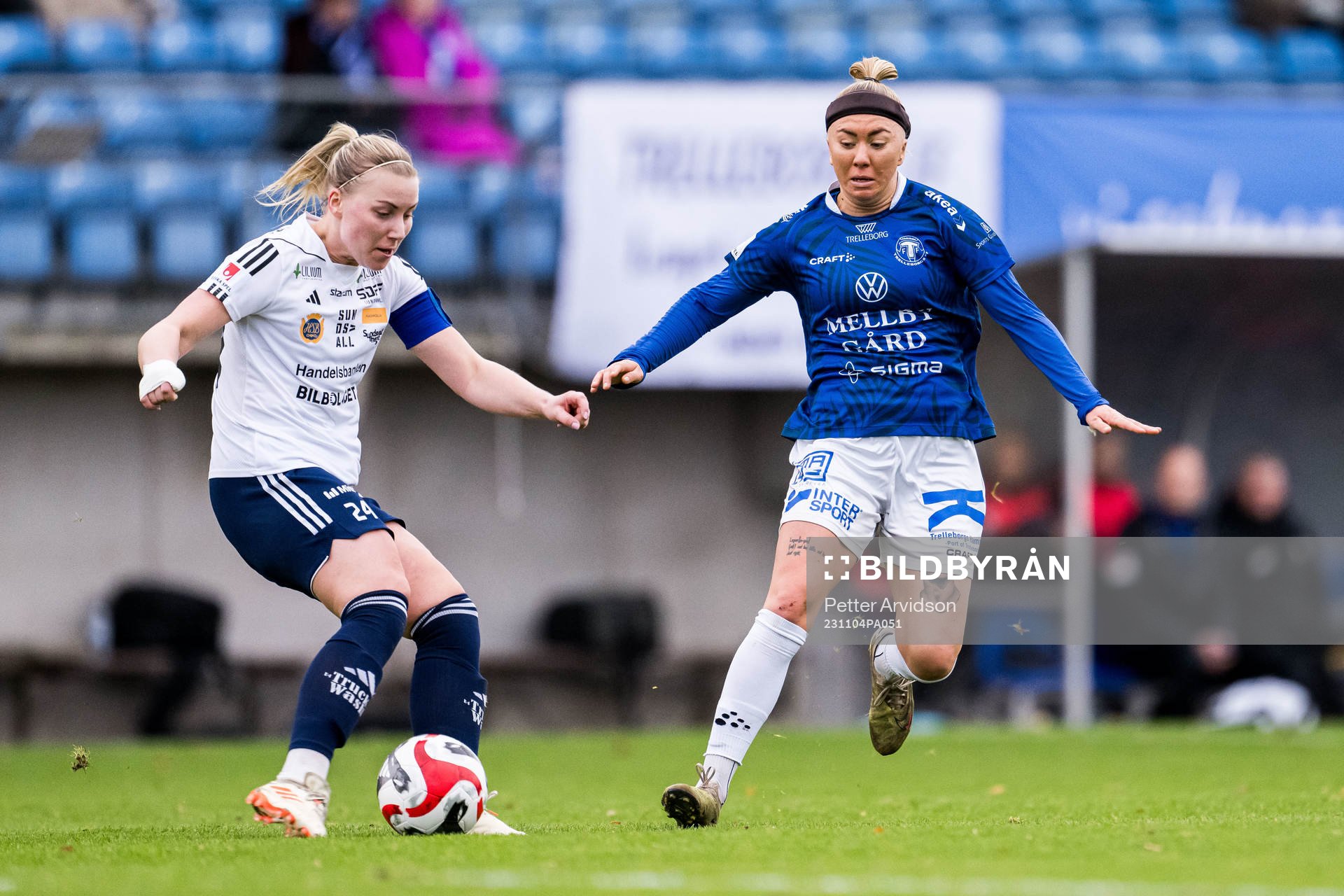 Sundsvalls Amanda Hagelberg och Trelleborgs Linnea Prambrant