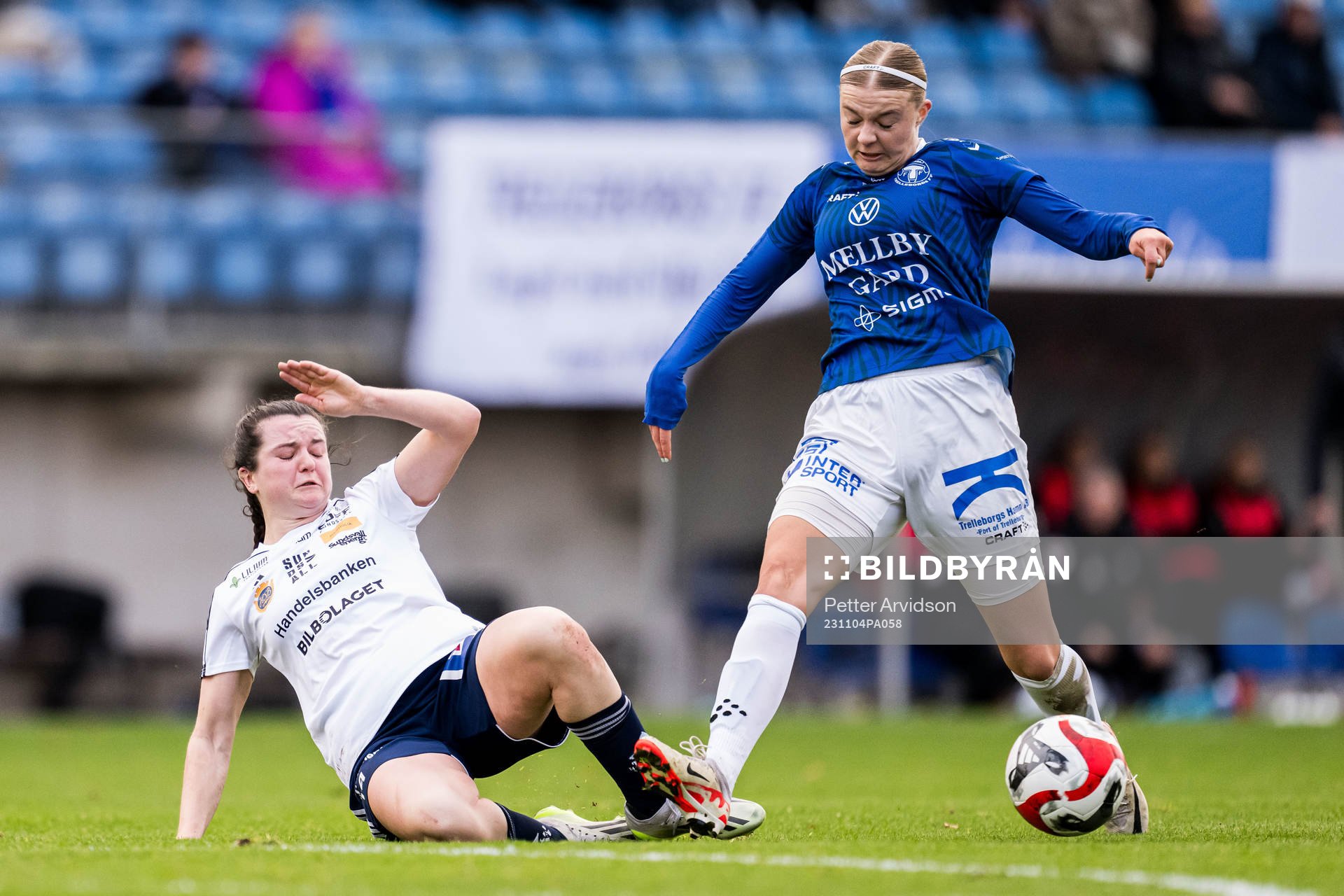 Sundsvalls Hannah Tillett och Trelleborgs Matilda Andersson