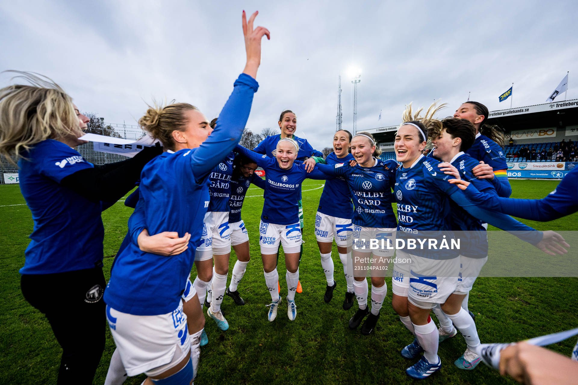 Trelleborgs spelare jublar