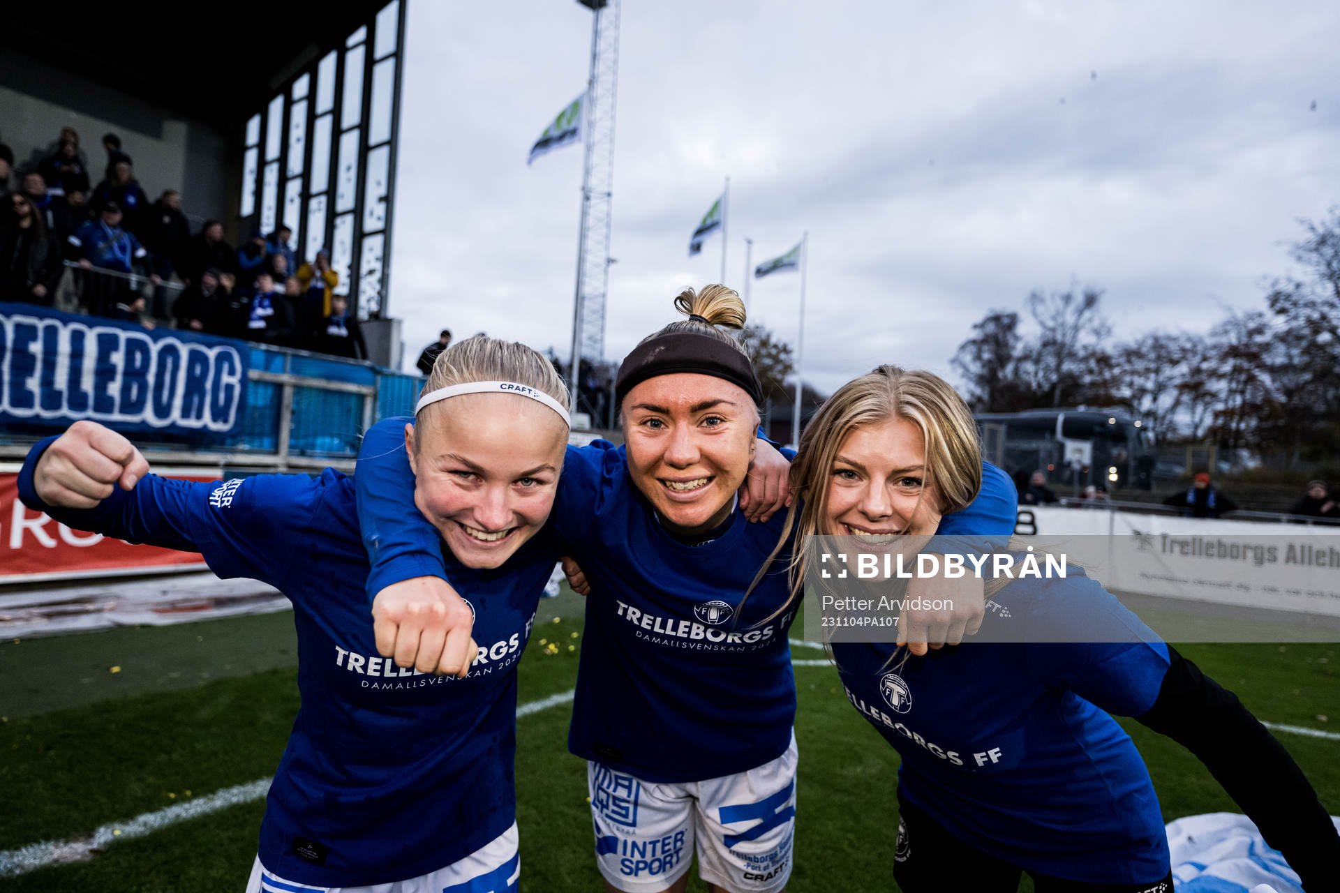 Trelleborgs Lova Sternfeldt, Linnea Prambrant och Jennifer