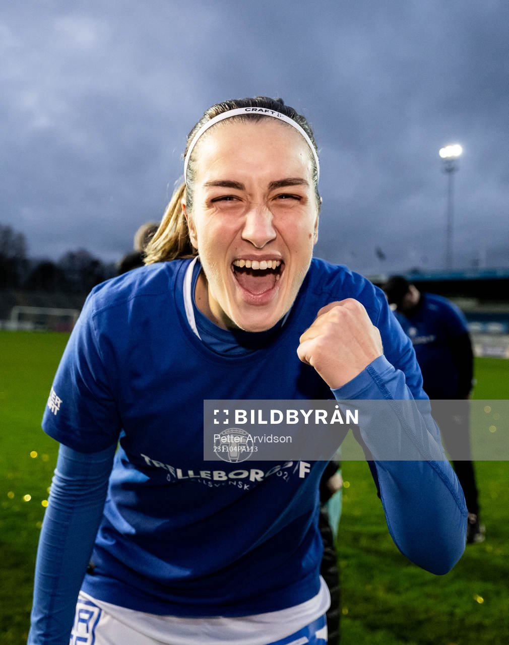 Trelleborgs Edina Filekovic jublar