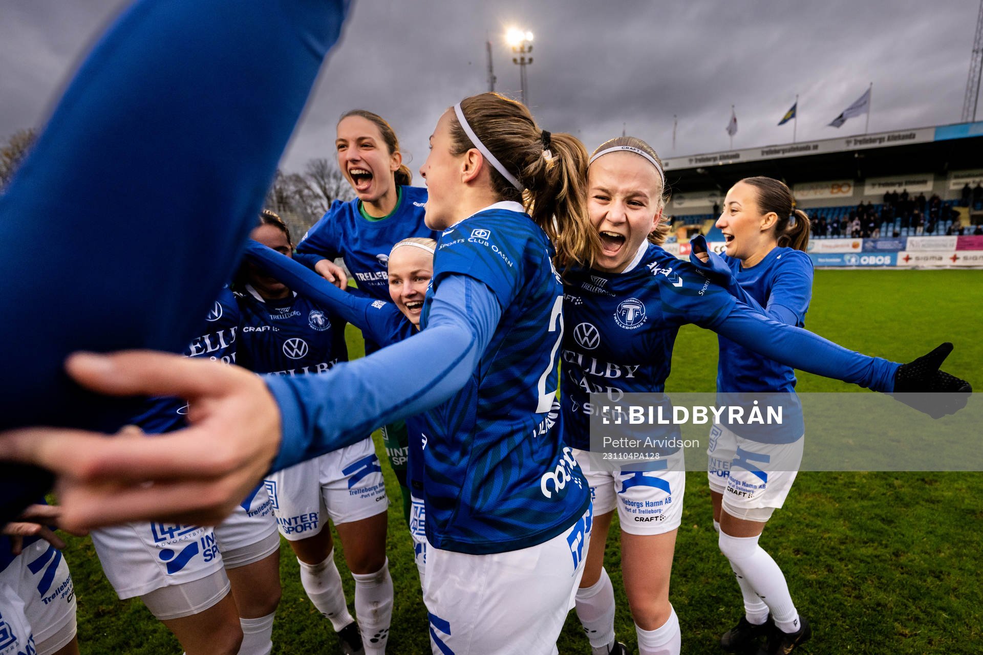 Trelleborgs Edina Filekovic, Johanna Lindblom och Tilde