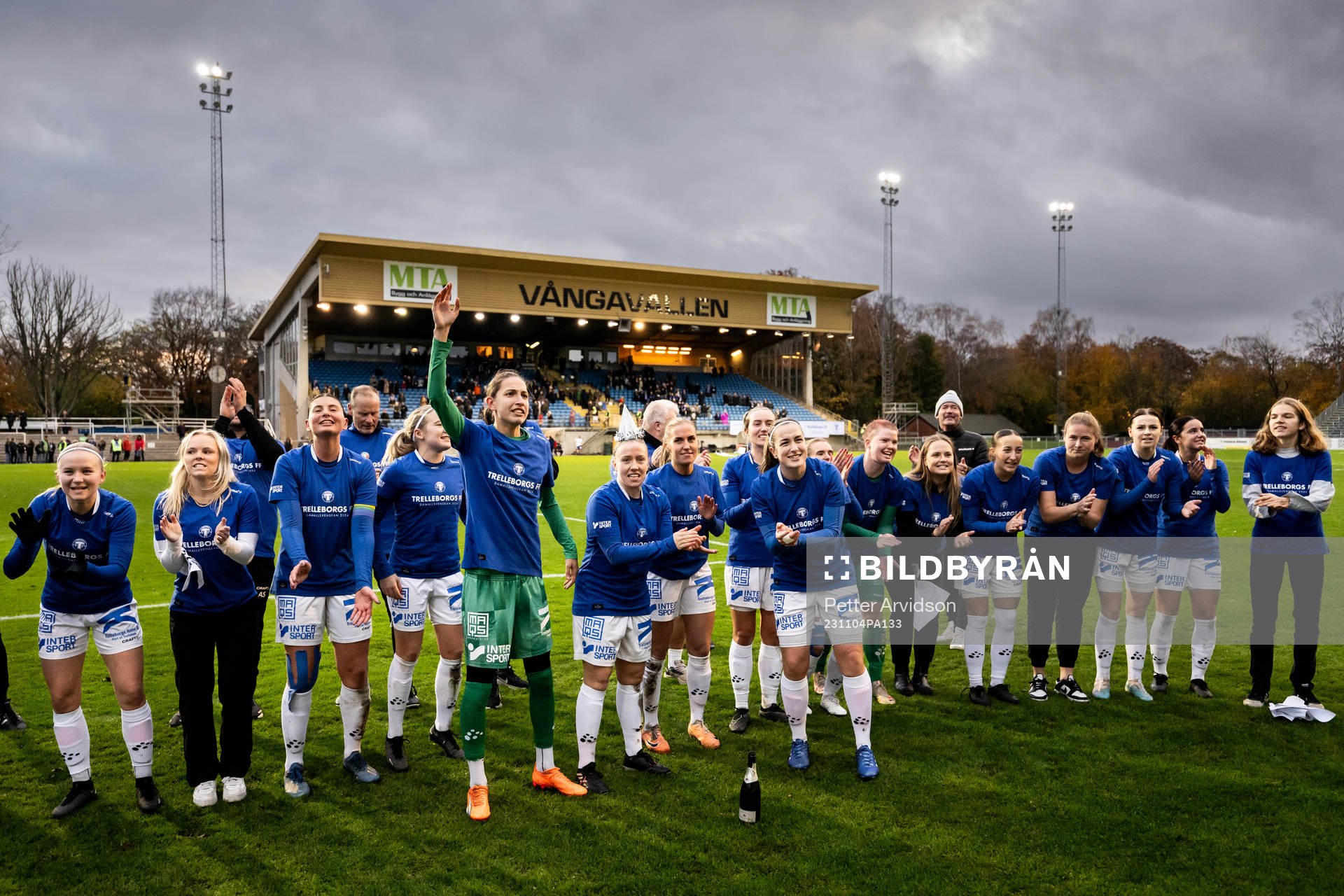 Trelleborgs spelare jublar