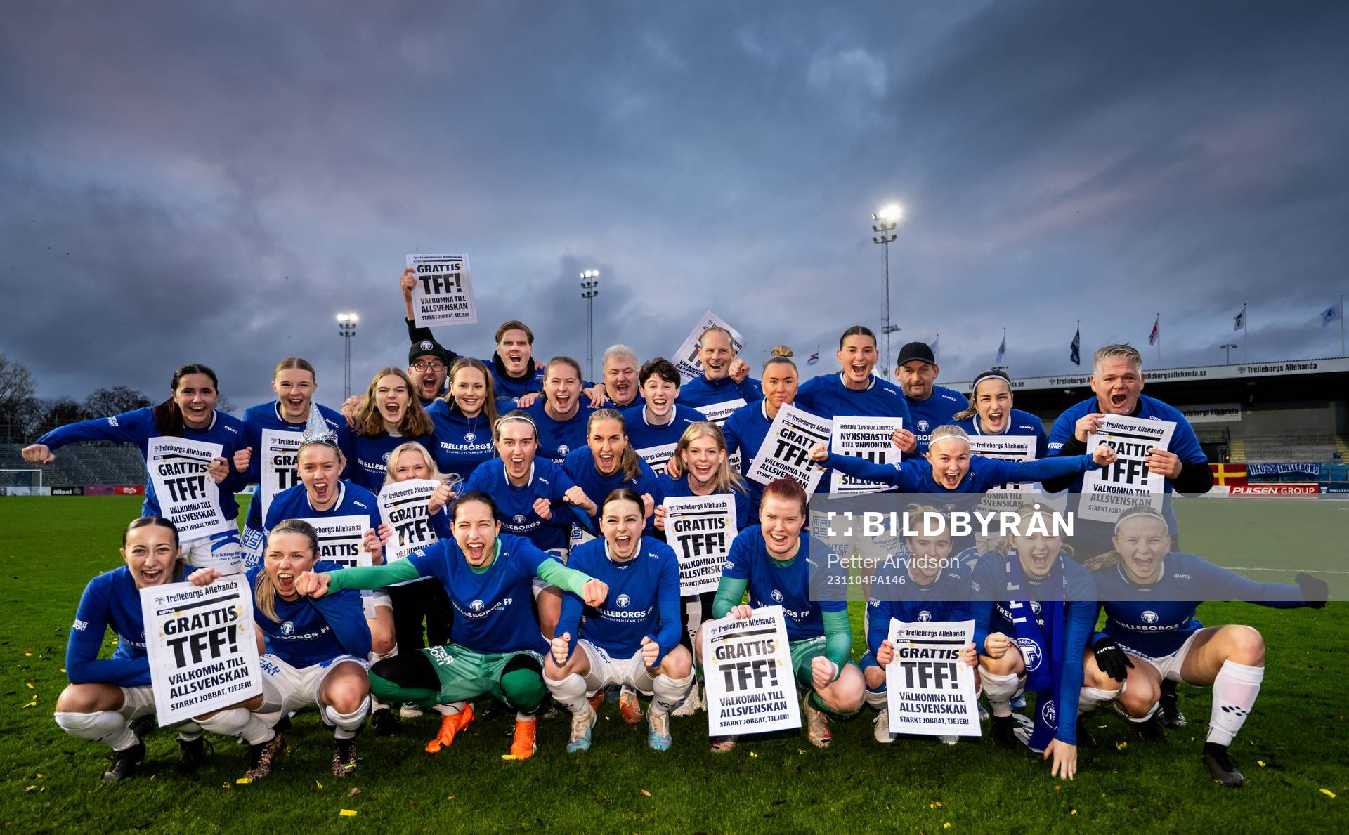 Trelleborgs spelare jublar