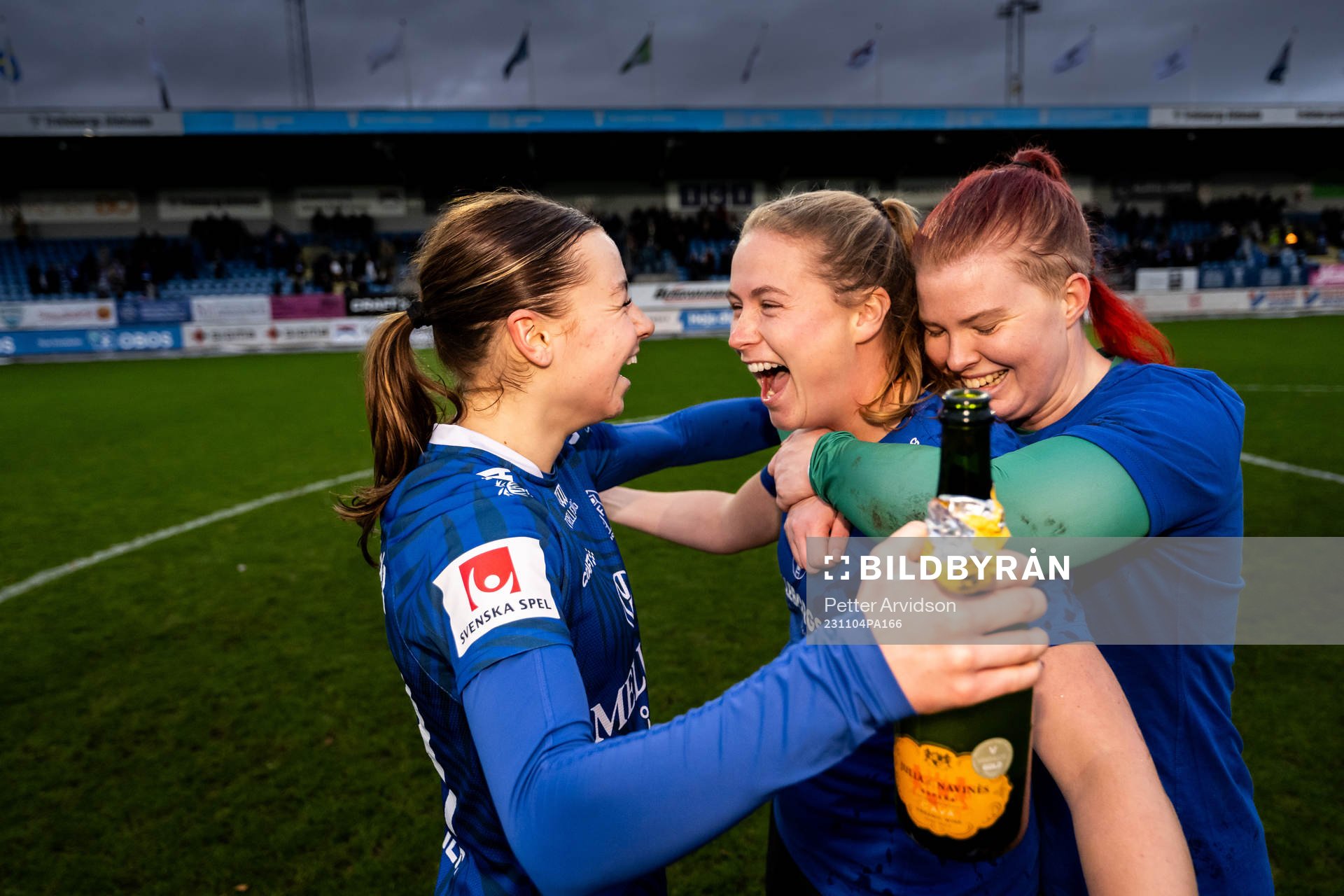 Trelleborgs Alice Egnér, Jennifer Wandt och målvakt Emma