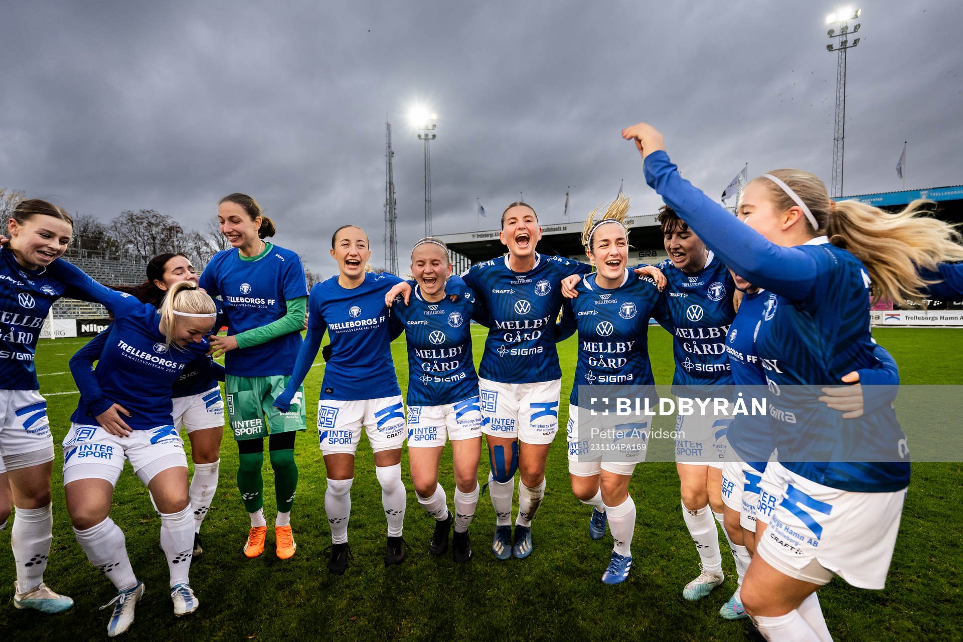 Trelleborgs spelare jublar
