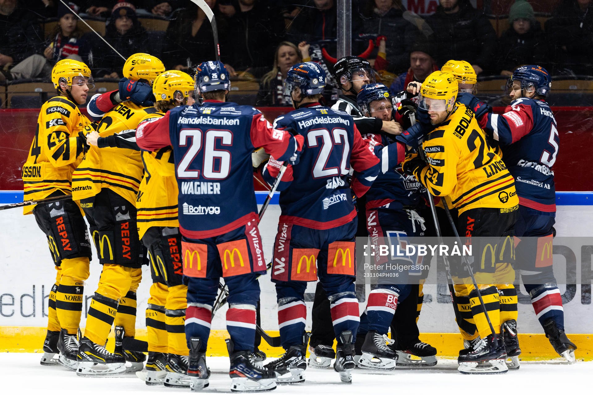 Bråk mellan Skellefteås och Linköpings spelare