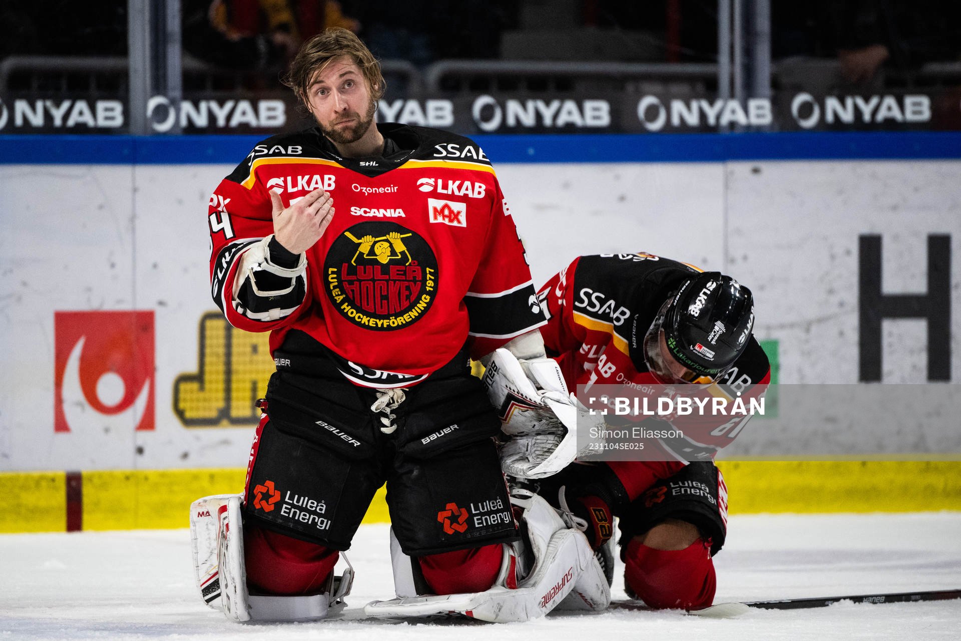 Luleås målvakt Joel Lassinantti har problem med