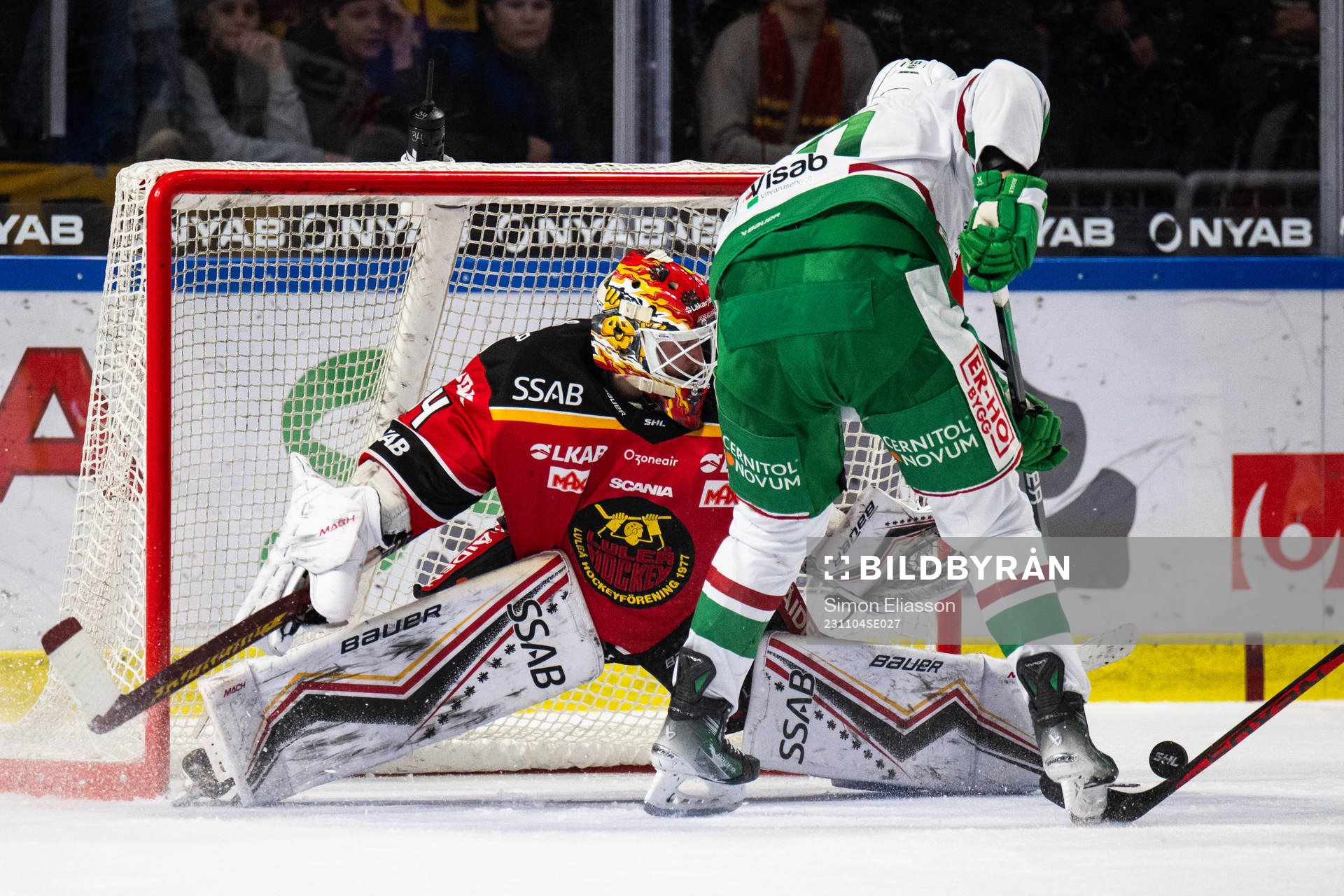 Luleås målvakt Joel Lassinantti