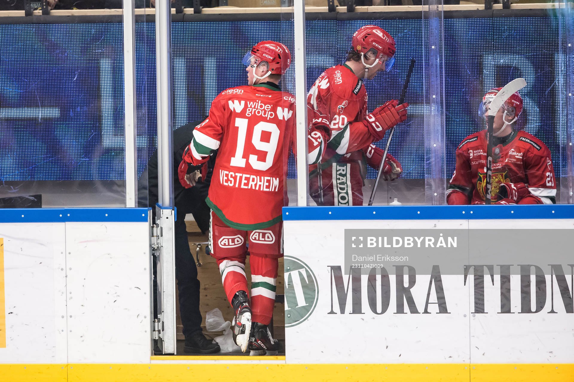 Mora IKs Petter Vesterheim, Gustav Willman-Borvik och Chad