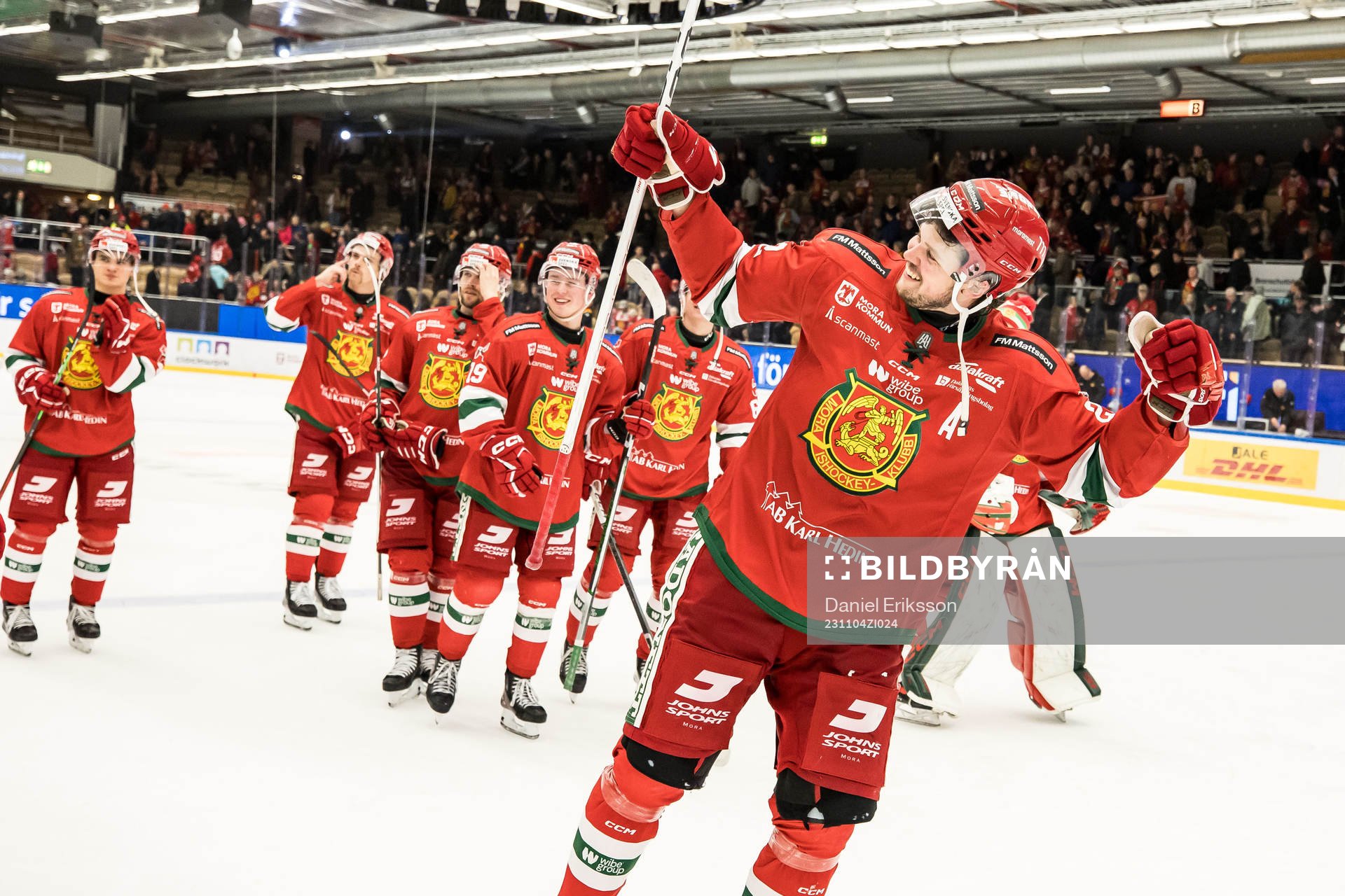 Mora IKs Måns Carlsson jublar