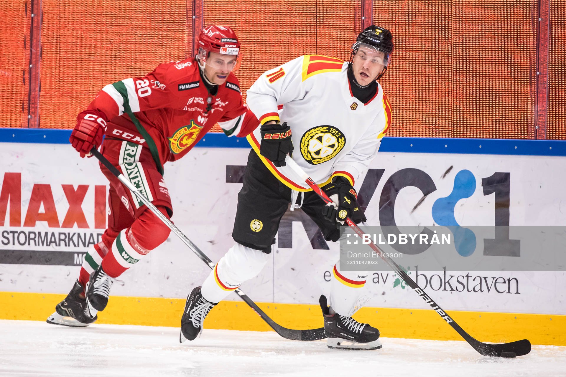 Moras Gustav Willman-Borvik och Brynäs Miks Indrasis