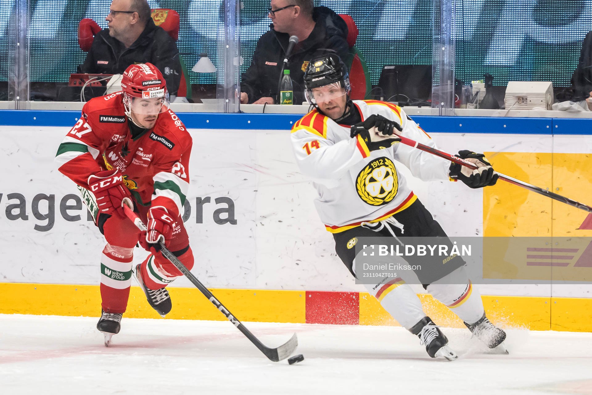 Moras Ludvig Levinsson och Brynäs Chad Billins