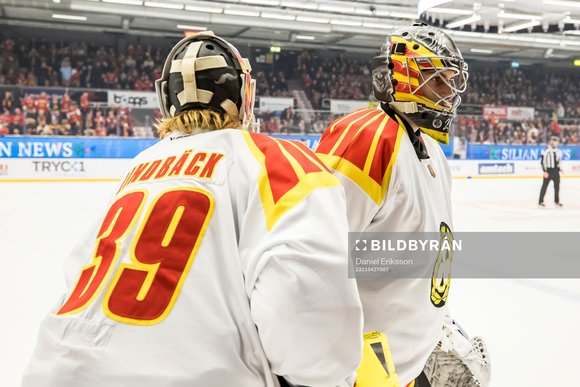 Brynäs målvakt Damian Clara byts ut och Brynäs målvakt