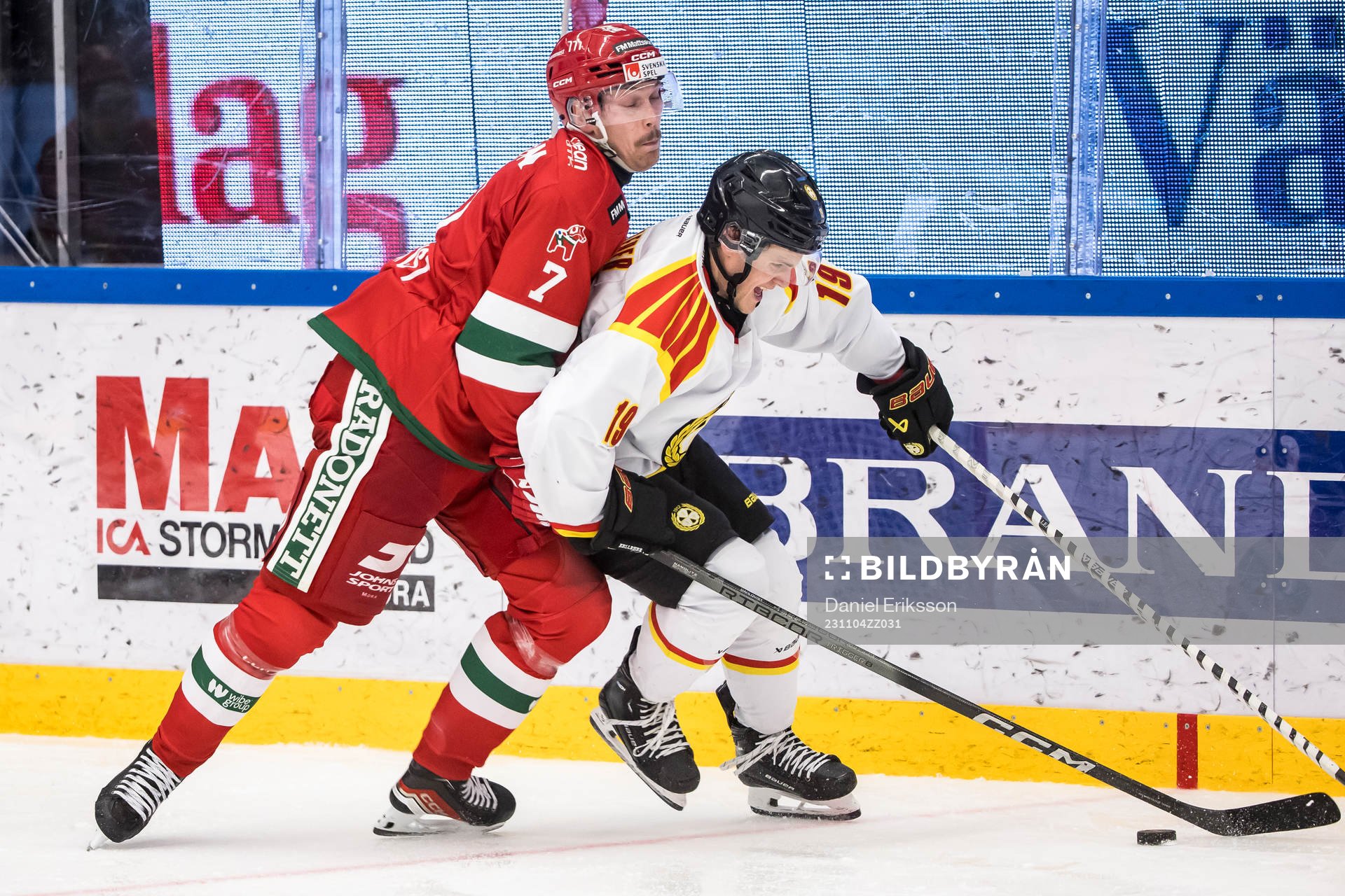 Moras Andre Dahlqvist och Brynäs Tyler Kelleher