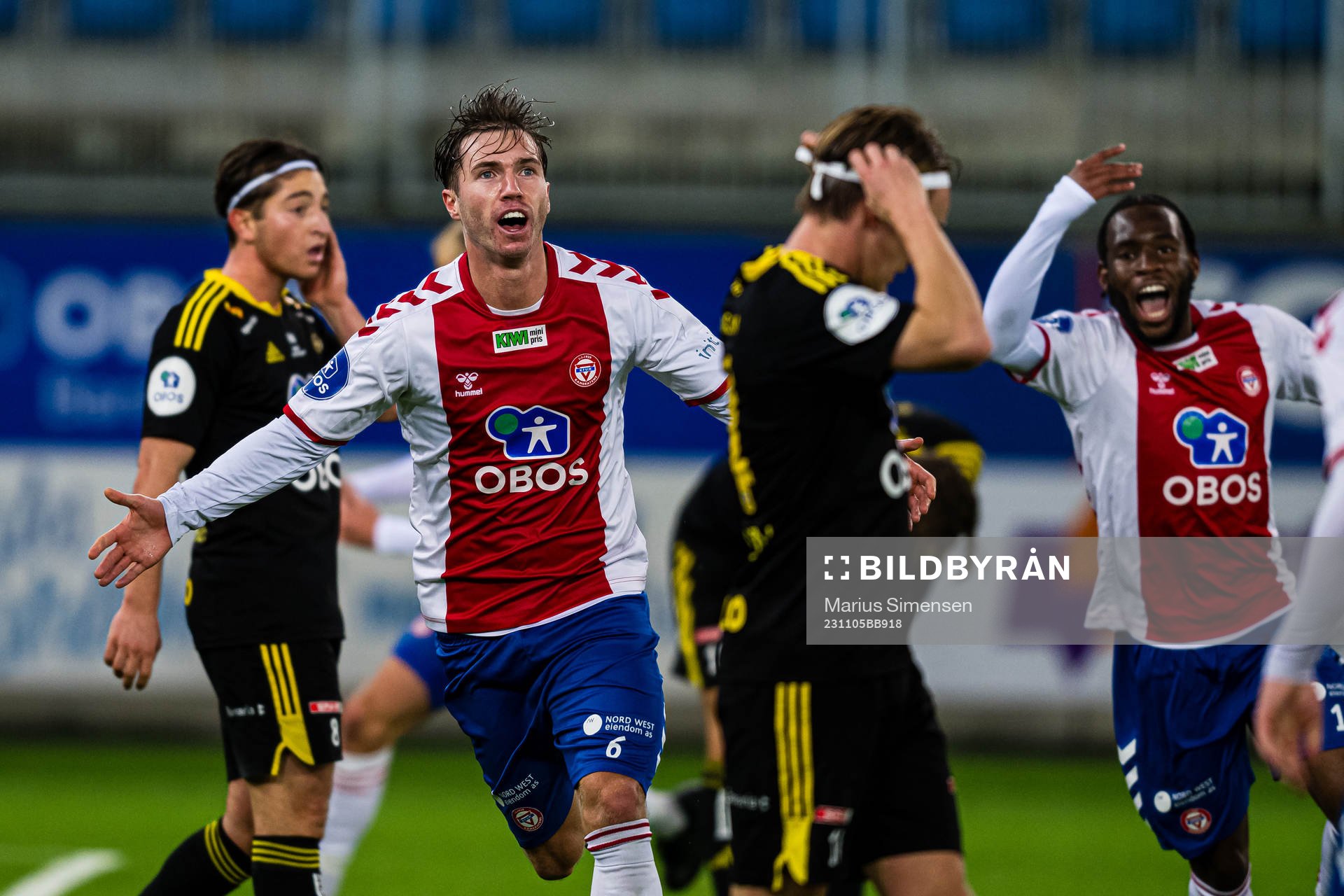 Remi-André Svindland of KFUM celebrates