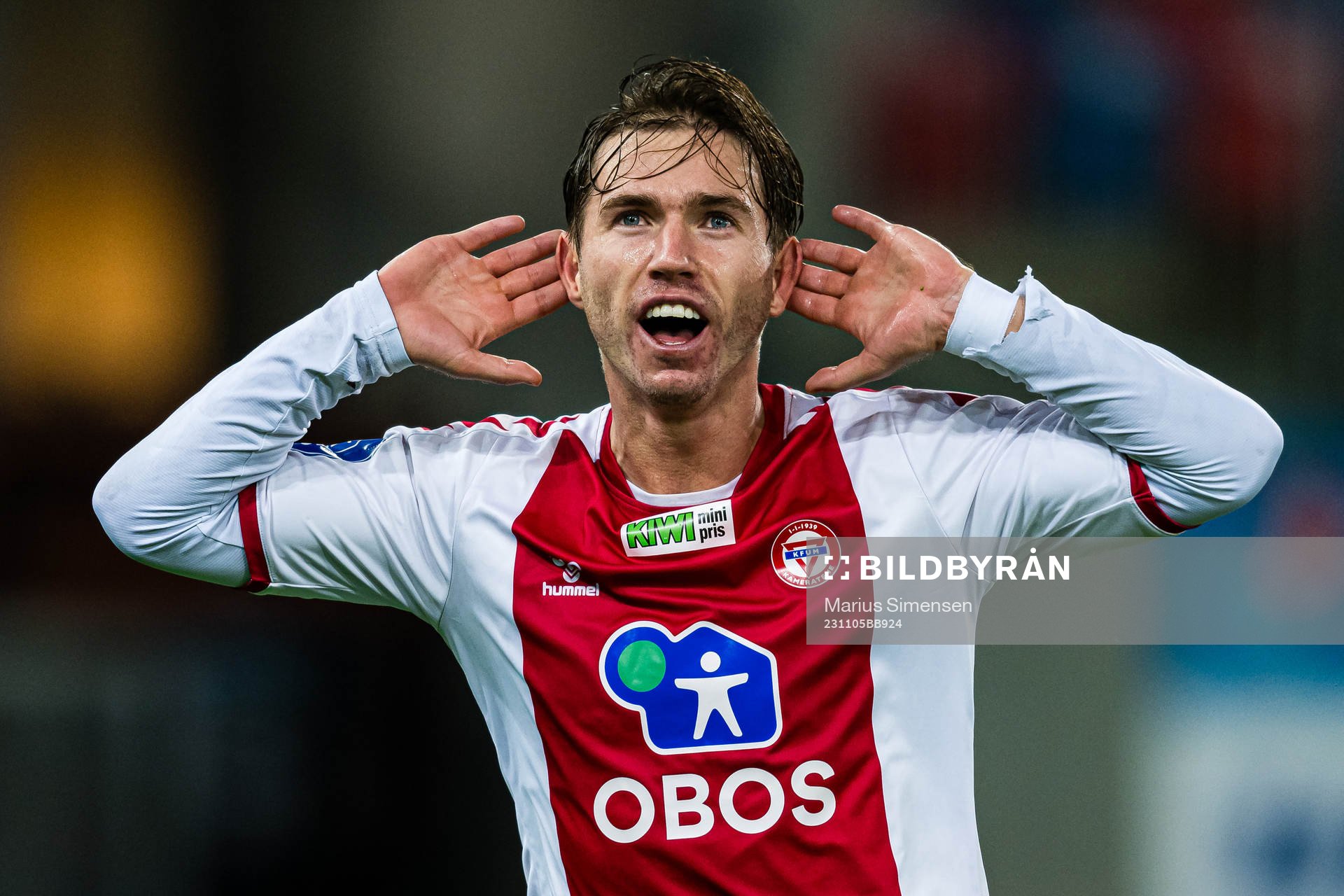 Remi-André Svindland of KFUM celebrates