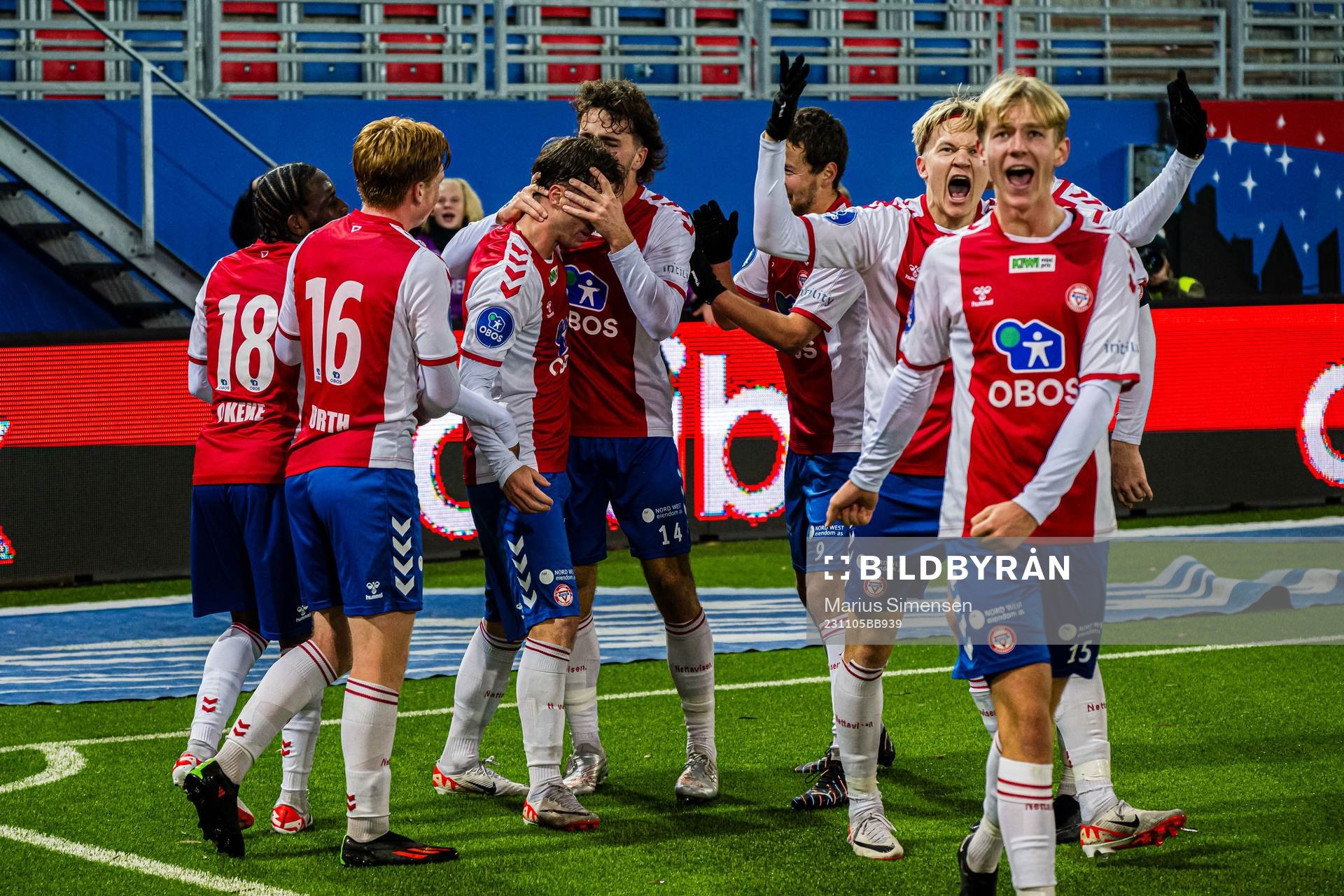 Remi-André Svindland of KFUM celebrates