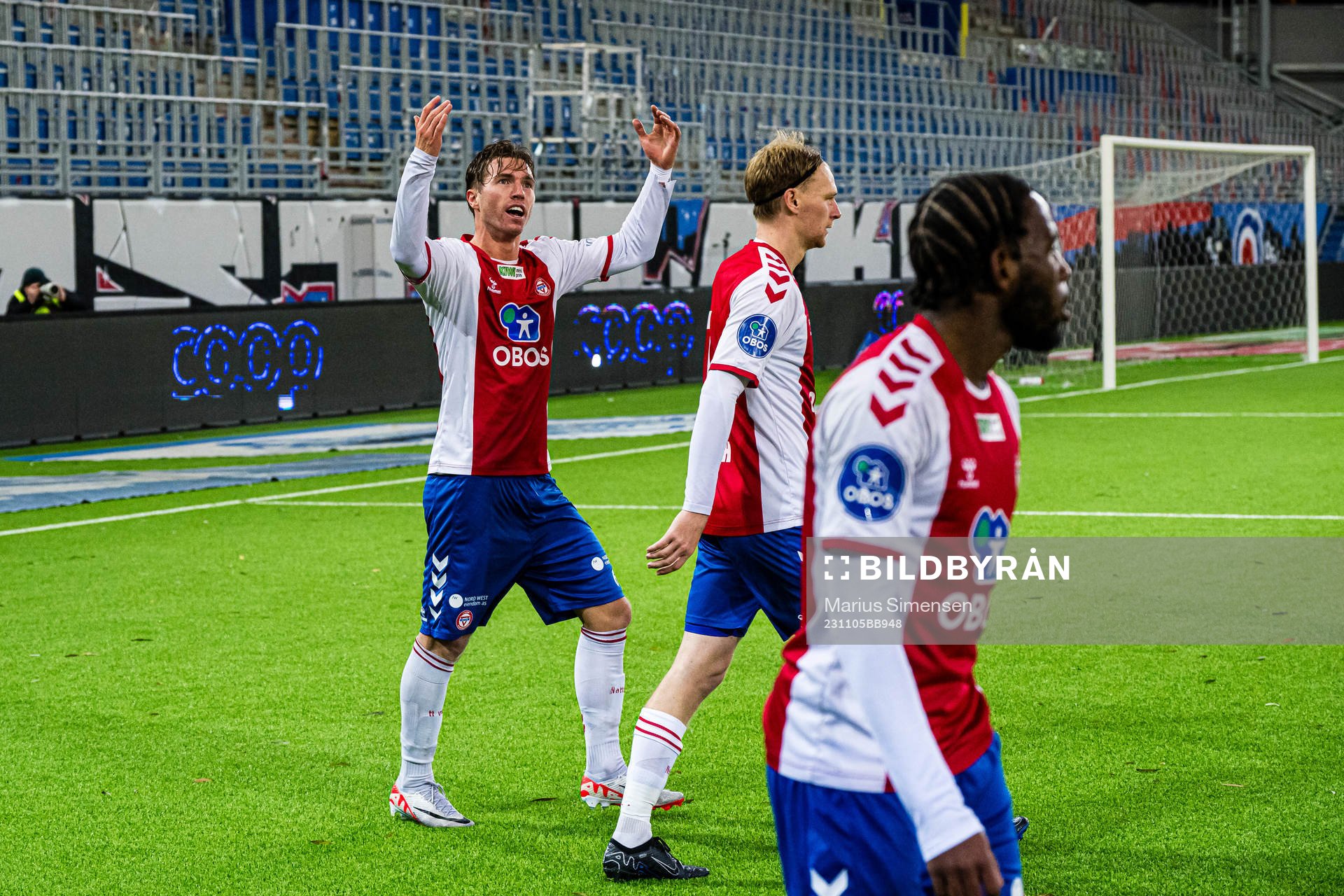 Remi-André Svindland of KFUM celebrates