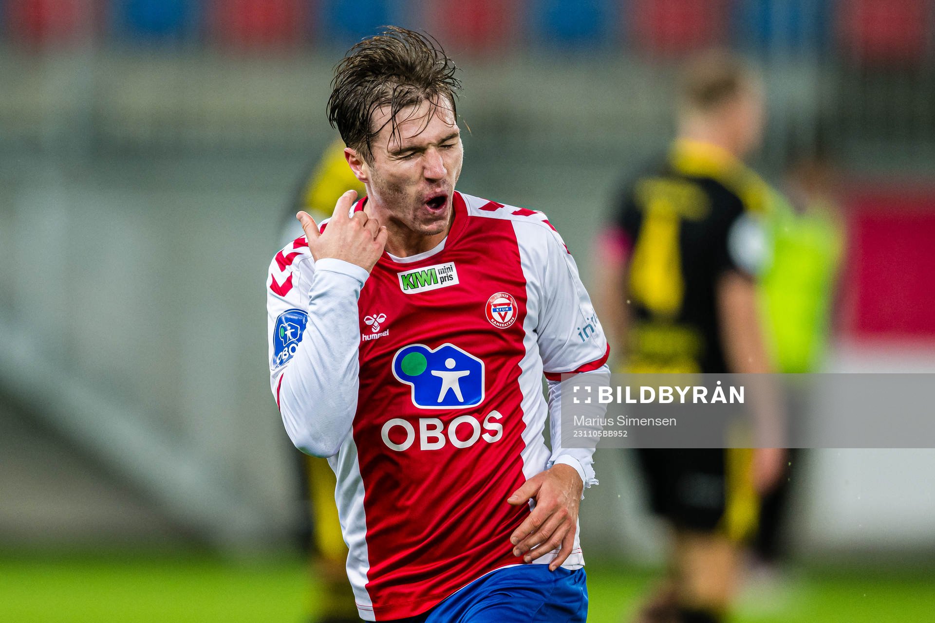 Remi-André Svindland of KFUM celebrates