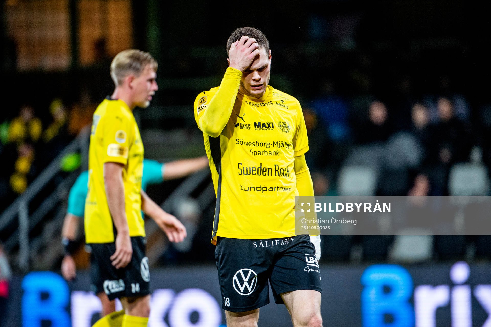Mjällbys Jacob Bergström deppar