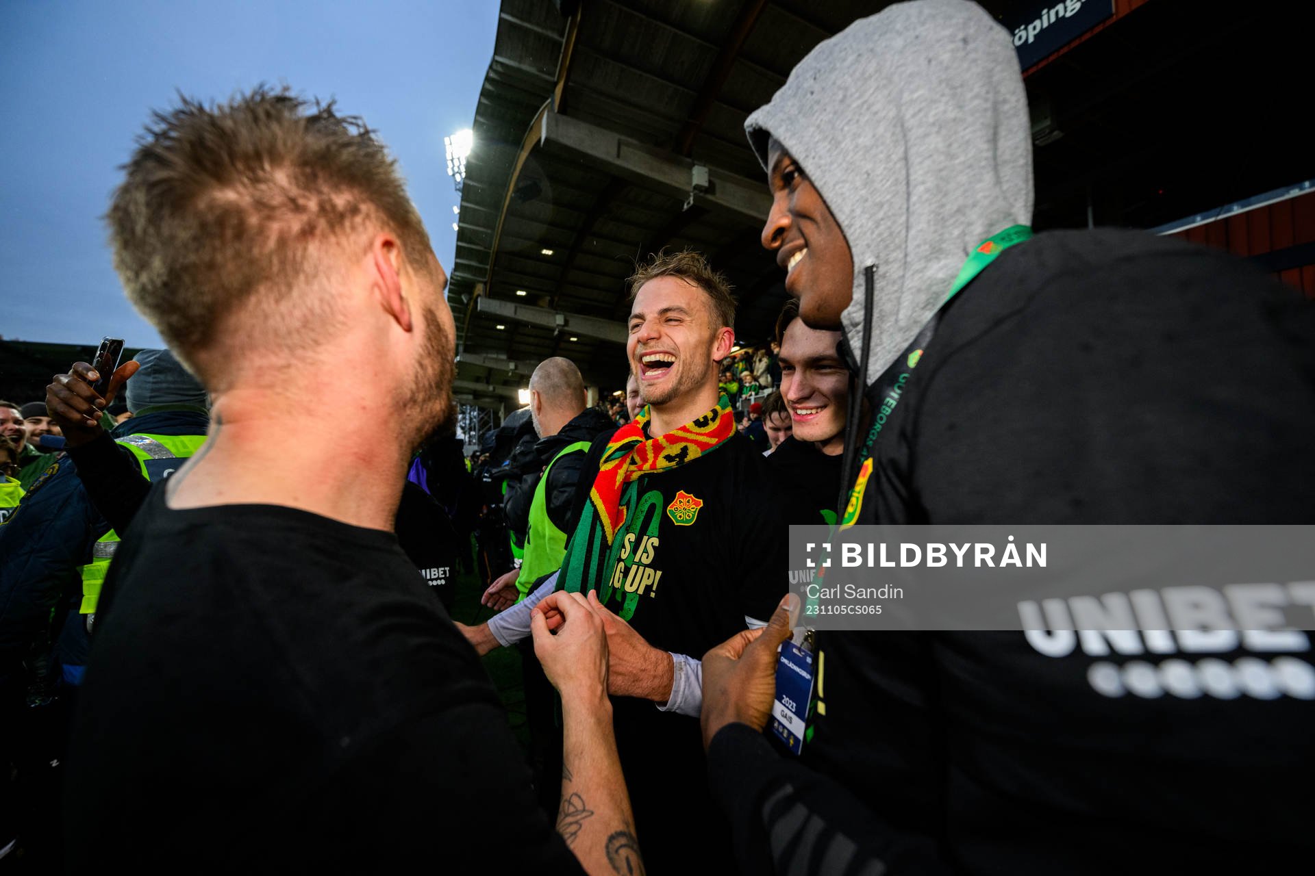 GAISs Jonas Lindberg jublar över avancemang till