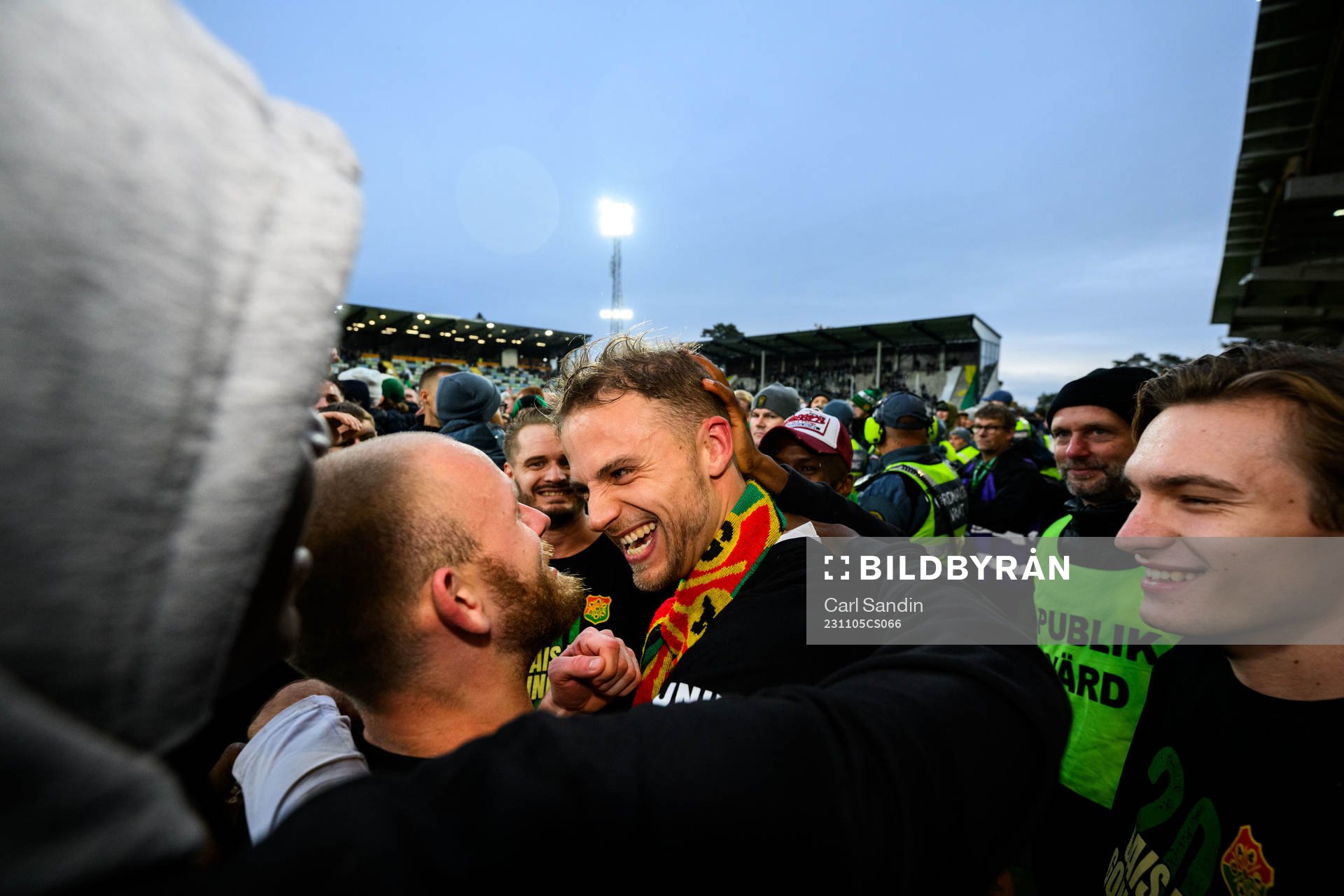 GAISs Jonas Lindberg jublar över avancemang till