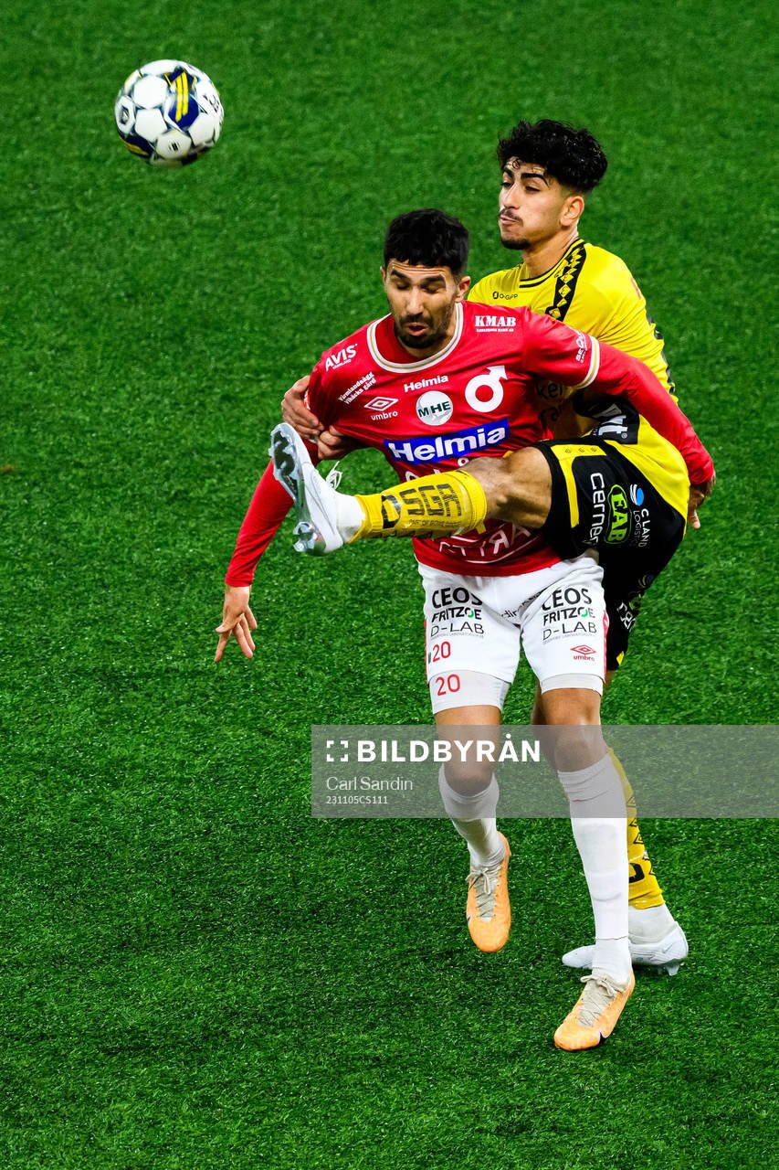 Degerfors Elyas Bouzaiene och Elfsborgs Ahmed Qasem