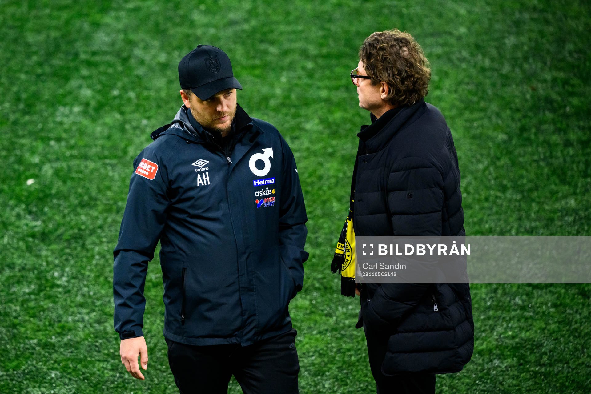 Degerfors tränare Andreas Holmberg och Elfsborgs klubbchef