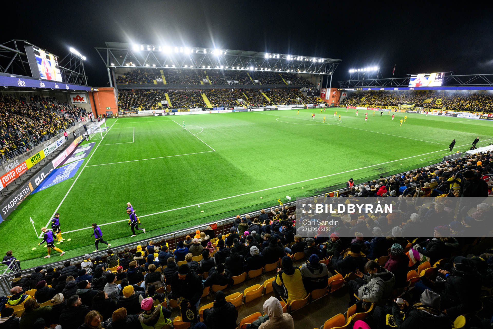 under fotbollsmatchen i Allsvenskan mellan Elfsborg och