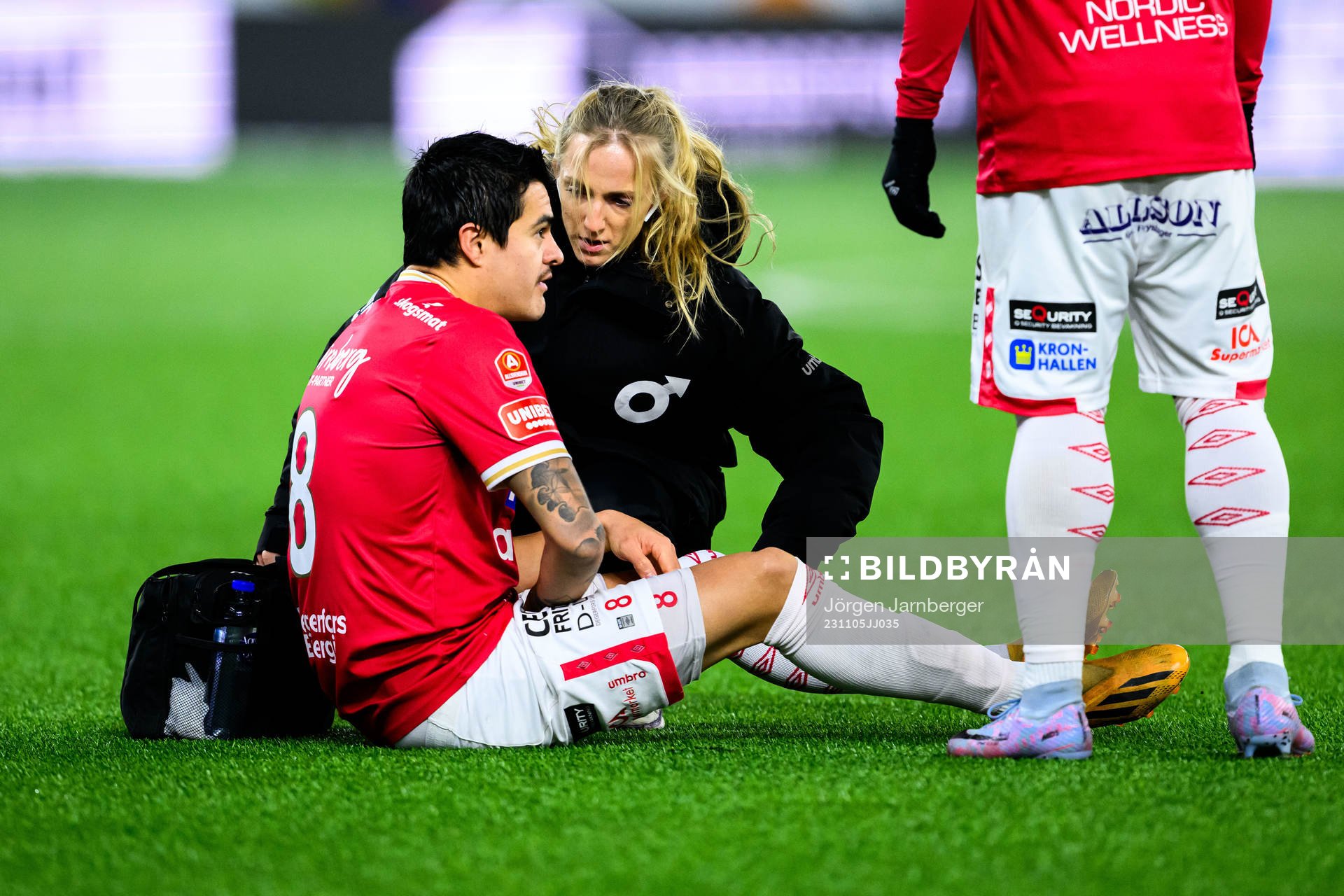 Degerfors Diego De Jesus Campos Ballestero har ont
