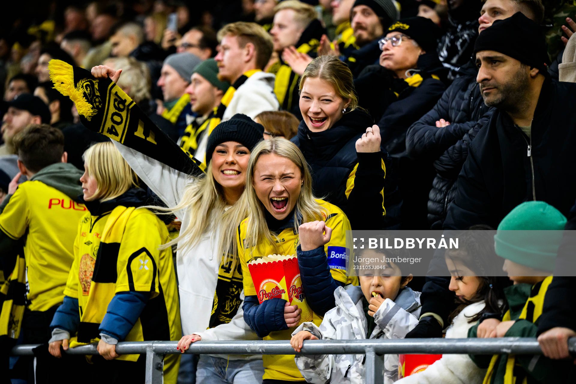 Elfsborgs supportrar jublar