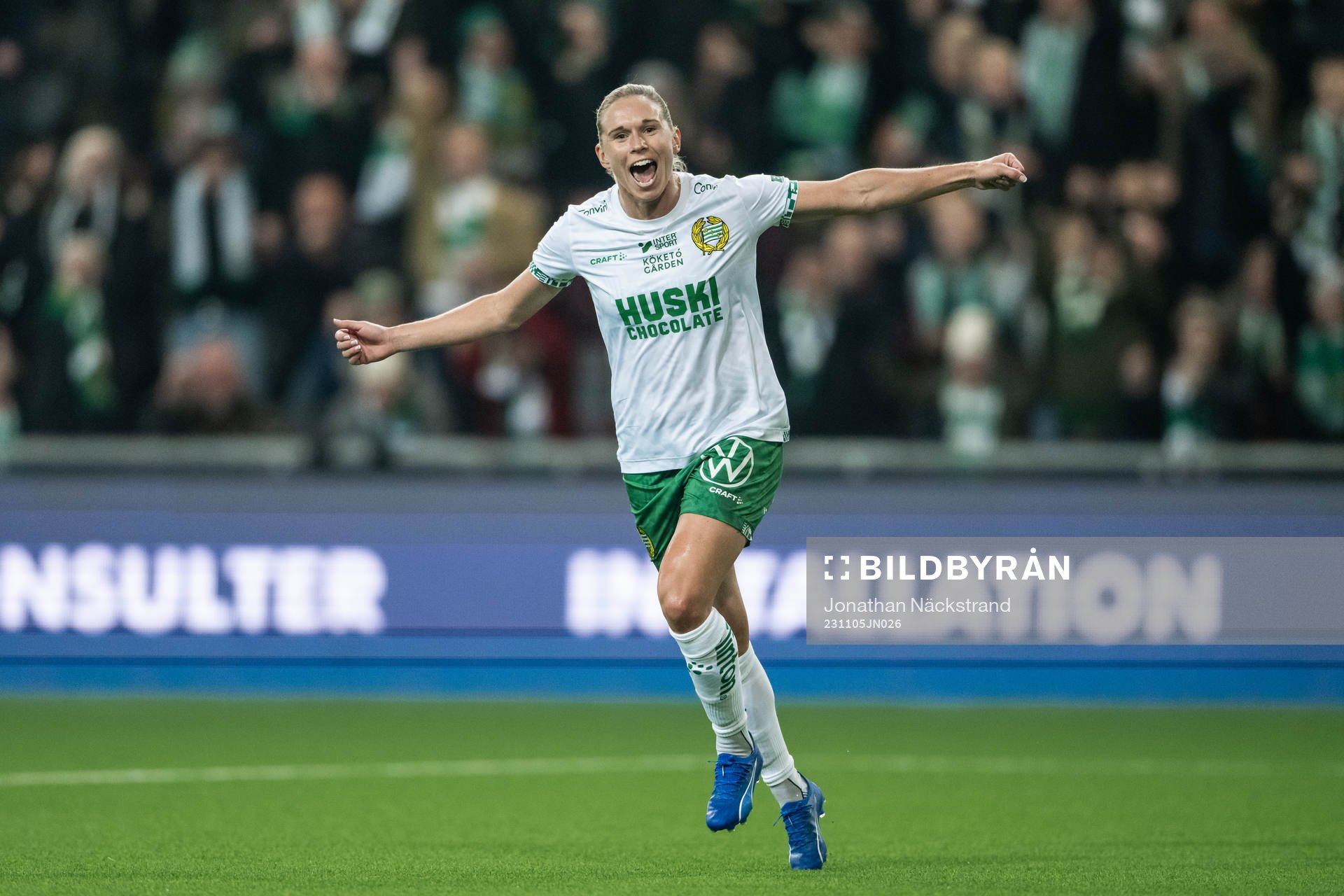 Hammarbys Jonna Andersson jublar