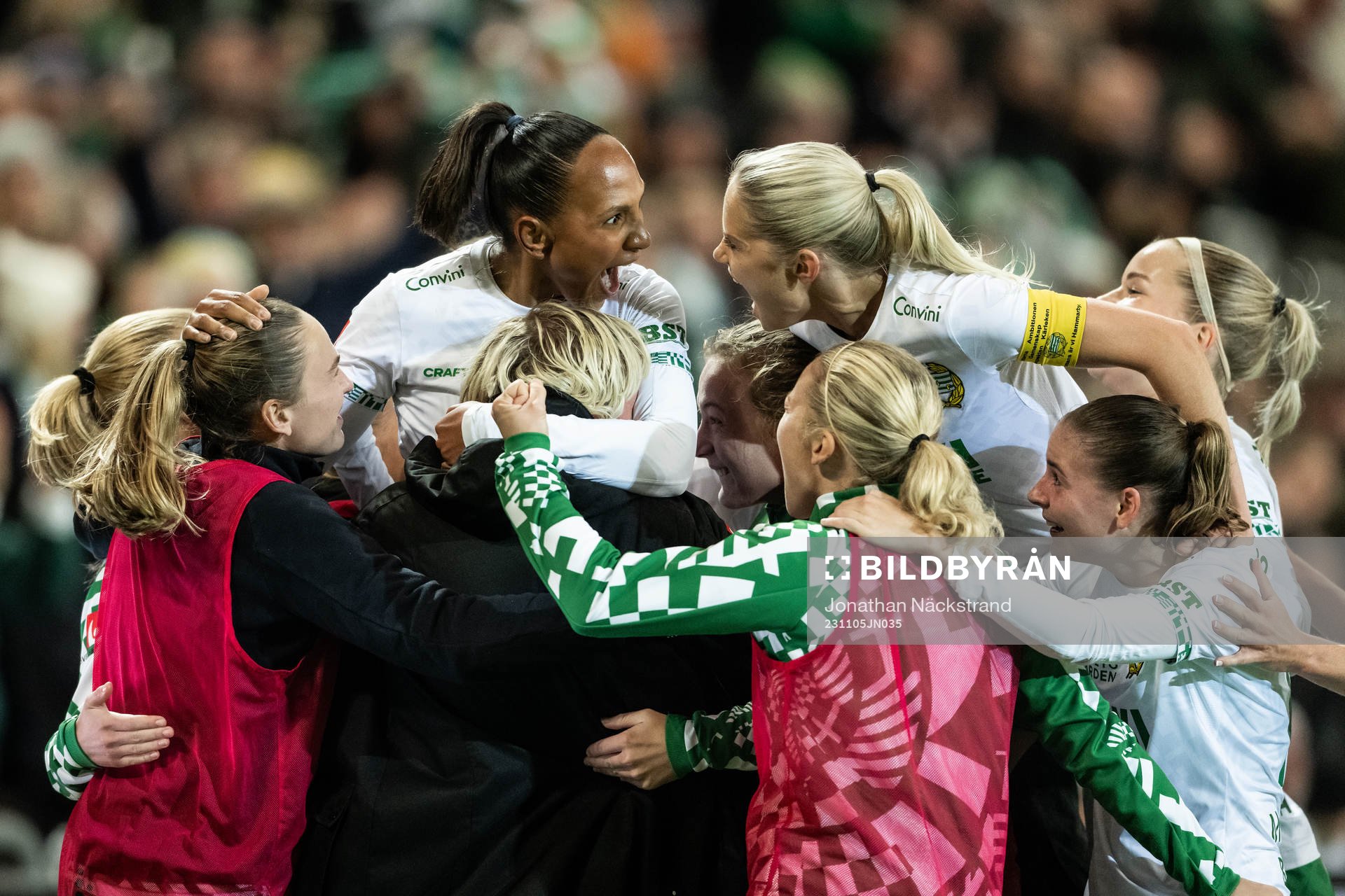 Hammarbys Madelen Janogy jublar