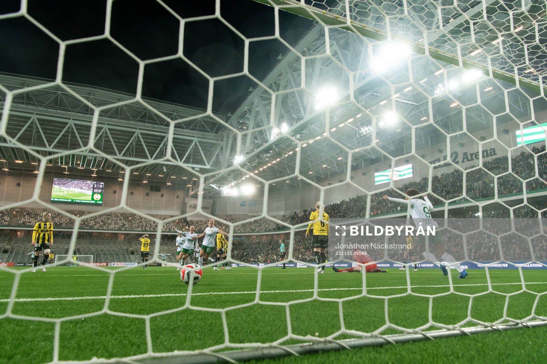 Hammarbys Jonna Andersson jublar
