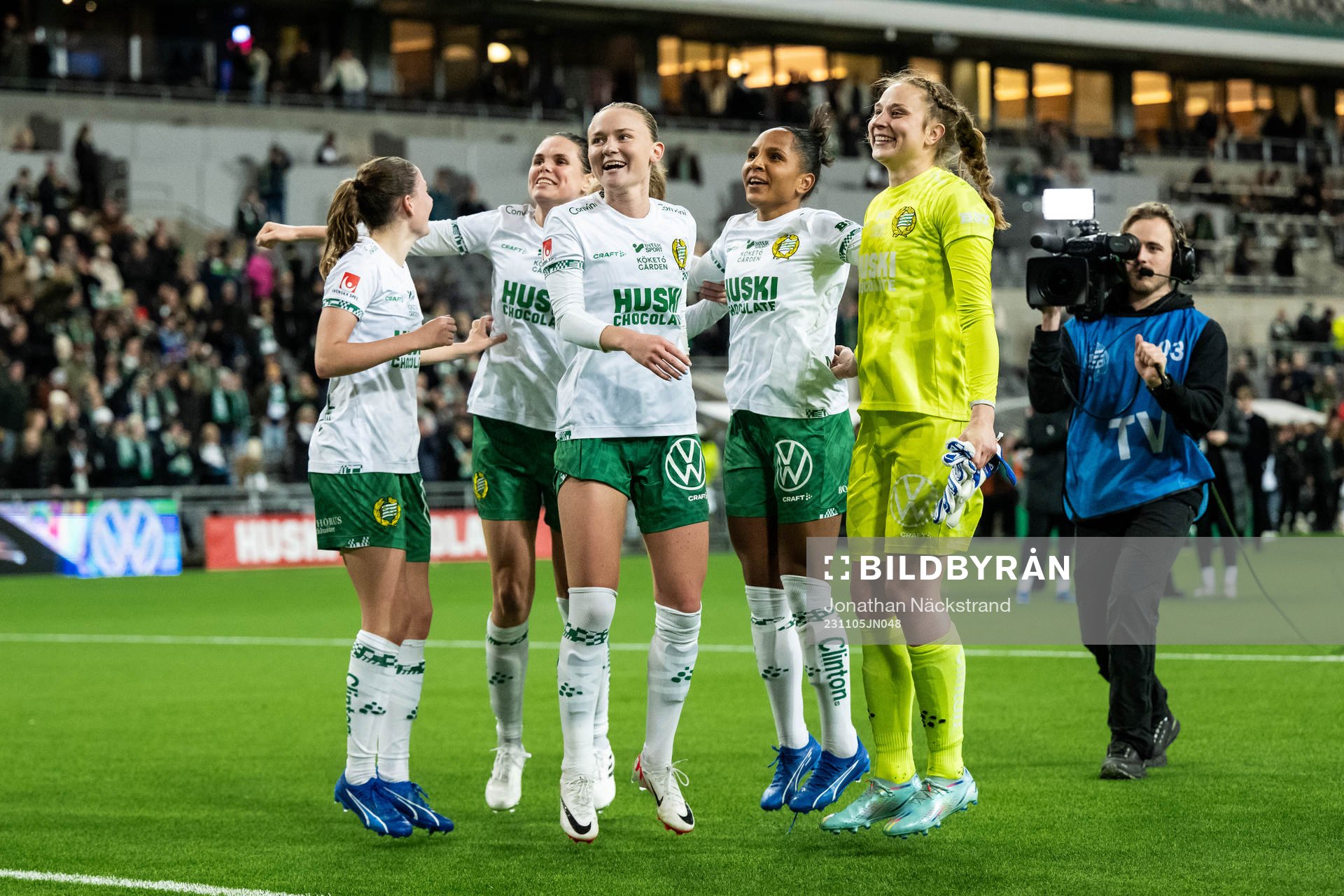 Hammarbys Matilda Vinberg jublar