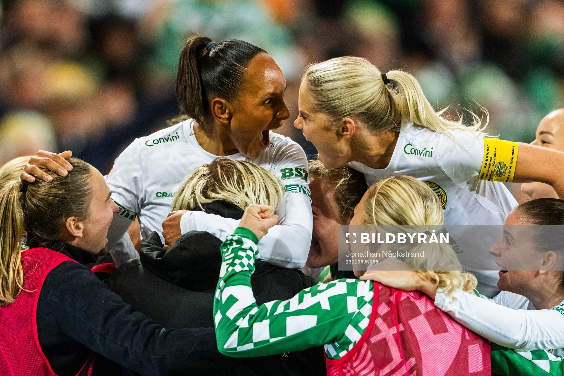 Hammarbys Madelen Janogy jublar