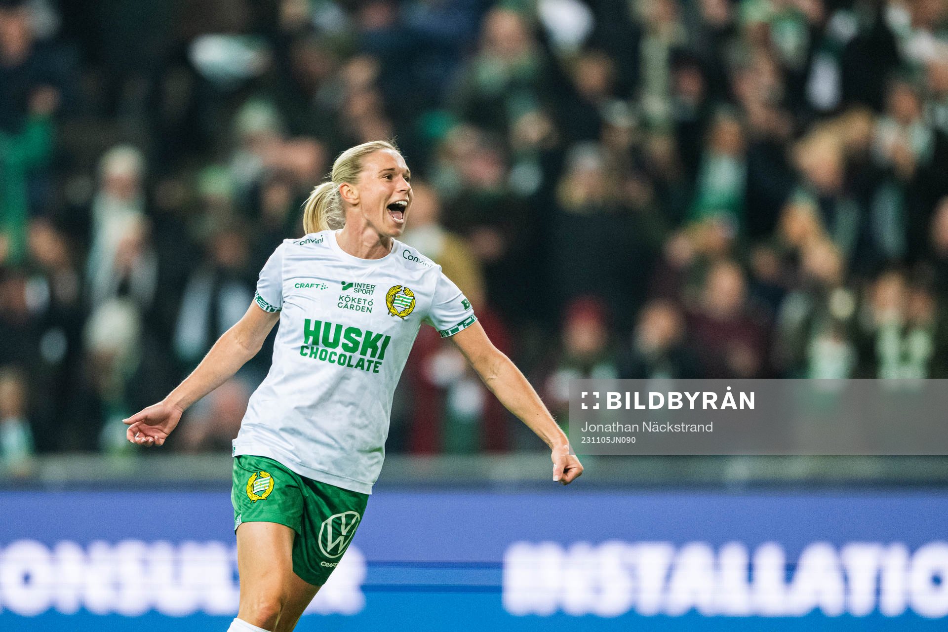 Hammarbys Jonna Andersson jublar