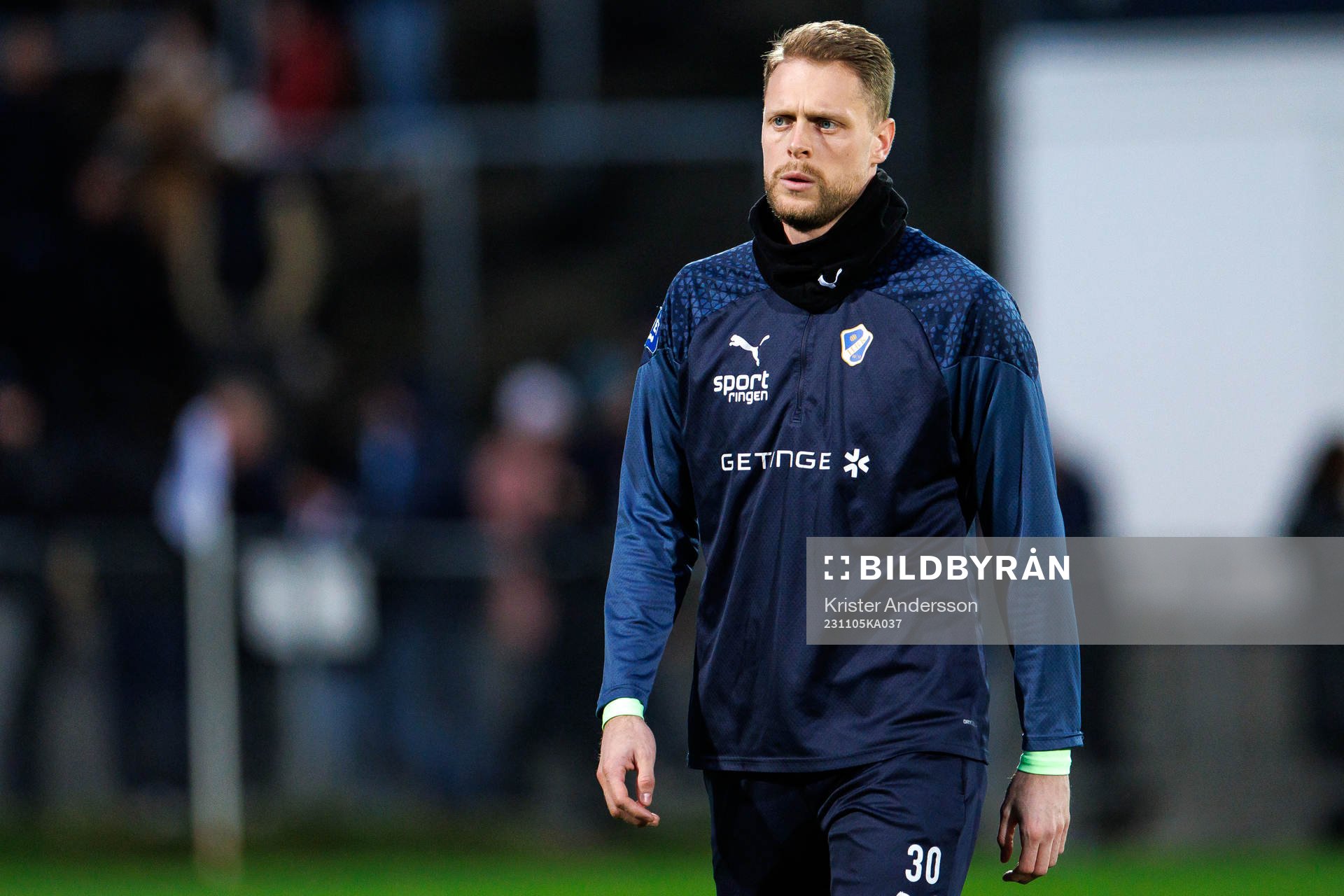 Halmstads målvakt Malkolm Nilsson Säfqvist
