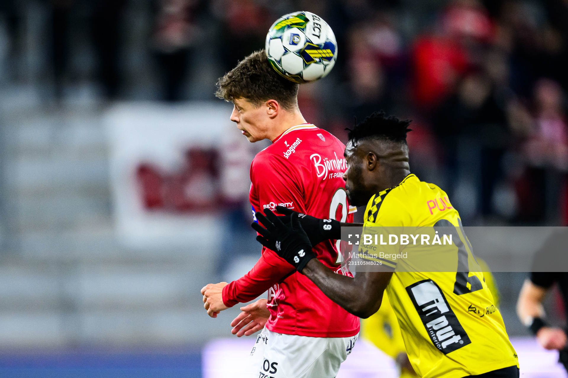 Degerfors Gustav Lindgren och Elfsborgs Ibrahim Buhari