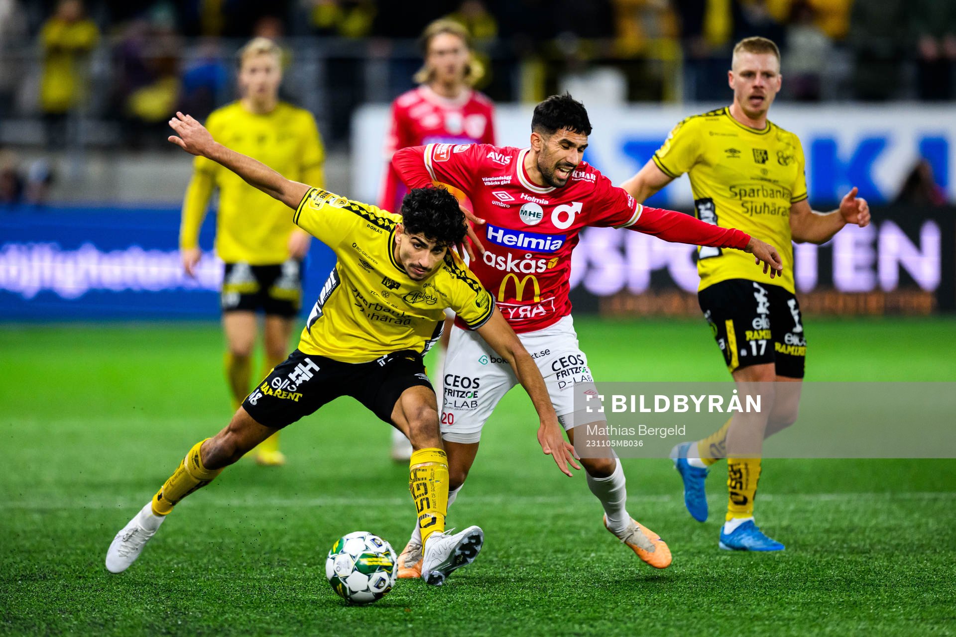 Elfsborgs Ahmed Qasem och Degerfors Elyas Bouzaiene